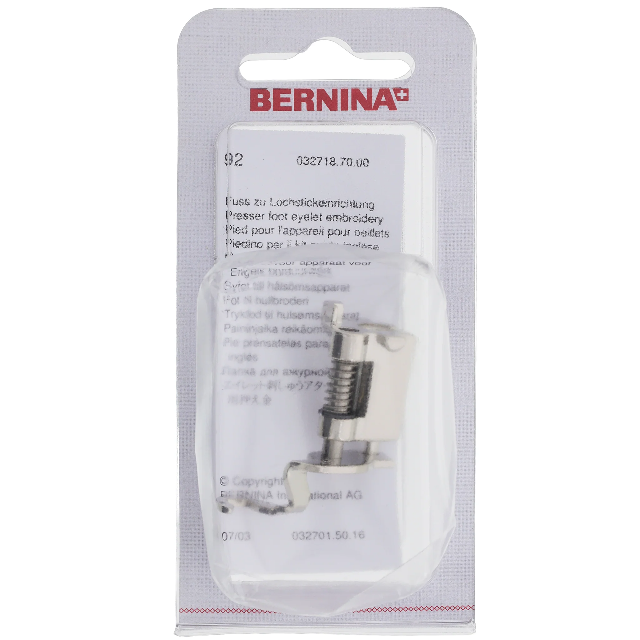 #92 Eyelet Embroidery Foot, Bernina #0327187000 - Image 3