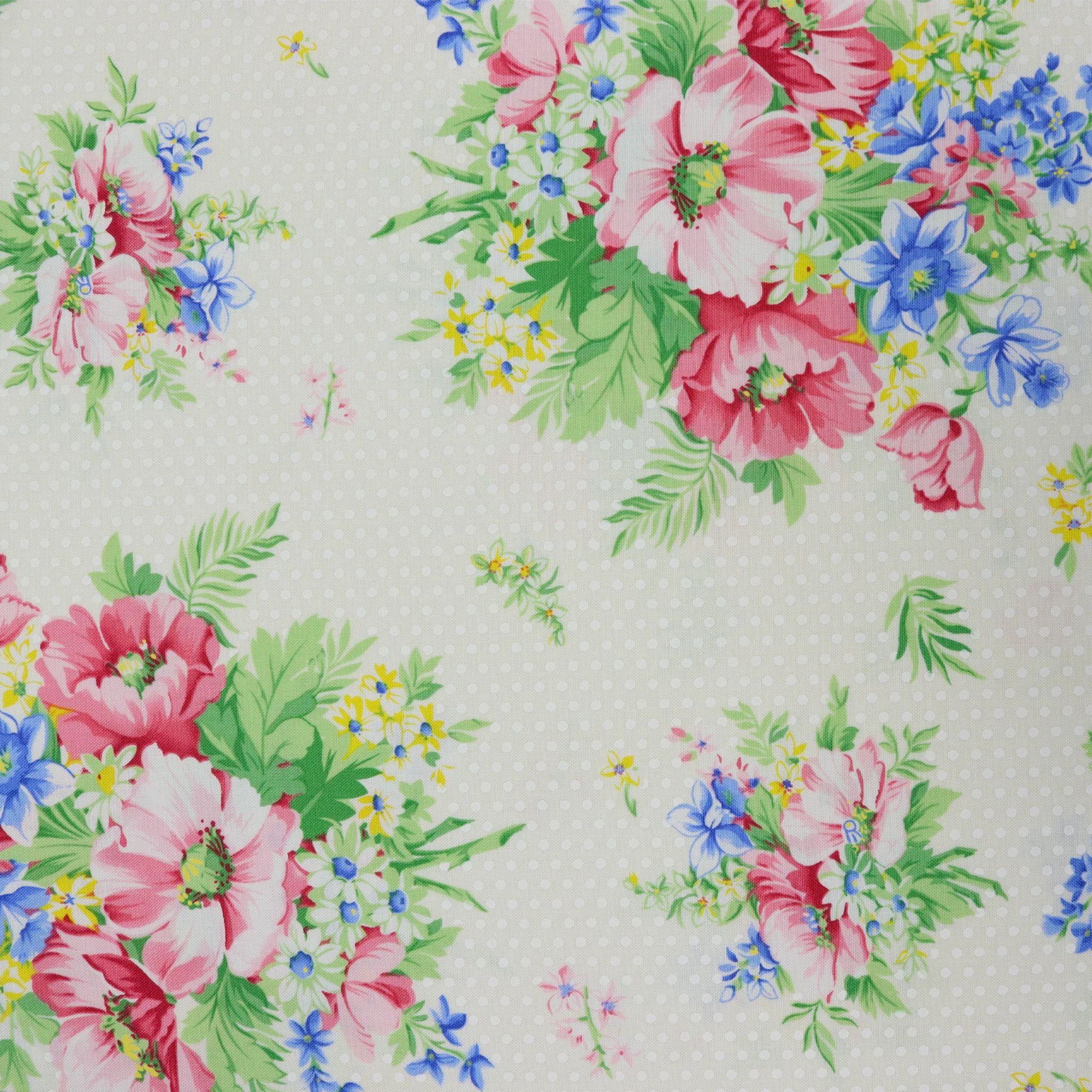 April's Garden Fabric Collection - Charming Cream - Image 2