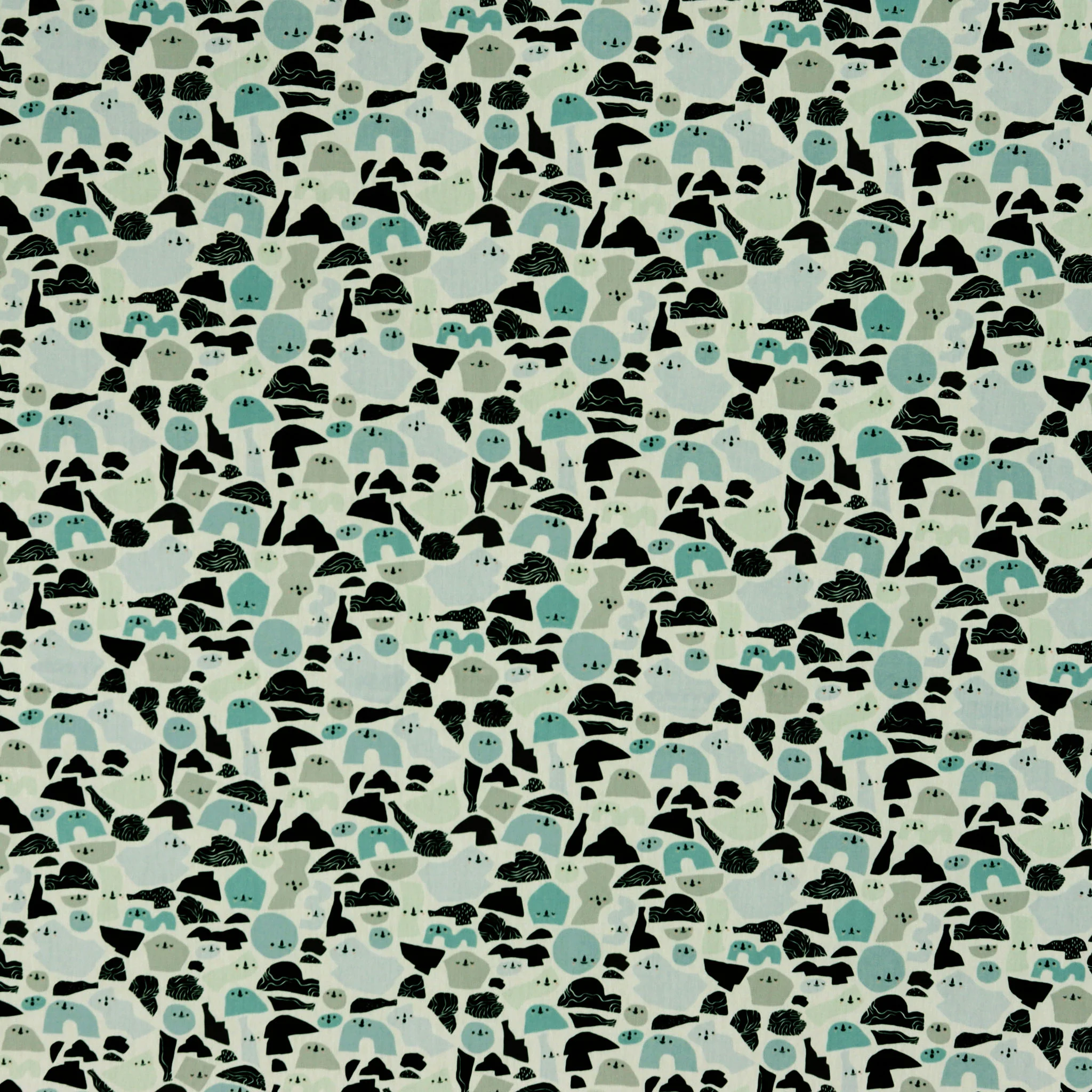 Arctic Tale Capsule Fabric Collection - Happy Icebergs
