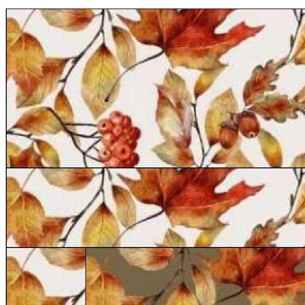 Autumn Leaves are Falling Mini Wall Hanging 9" x 9" - Image 3