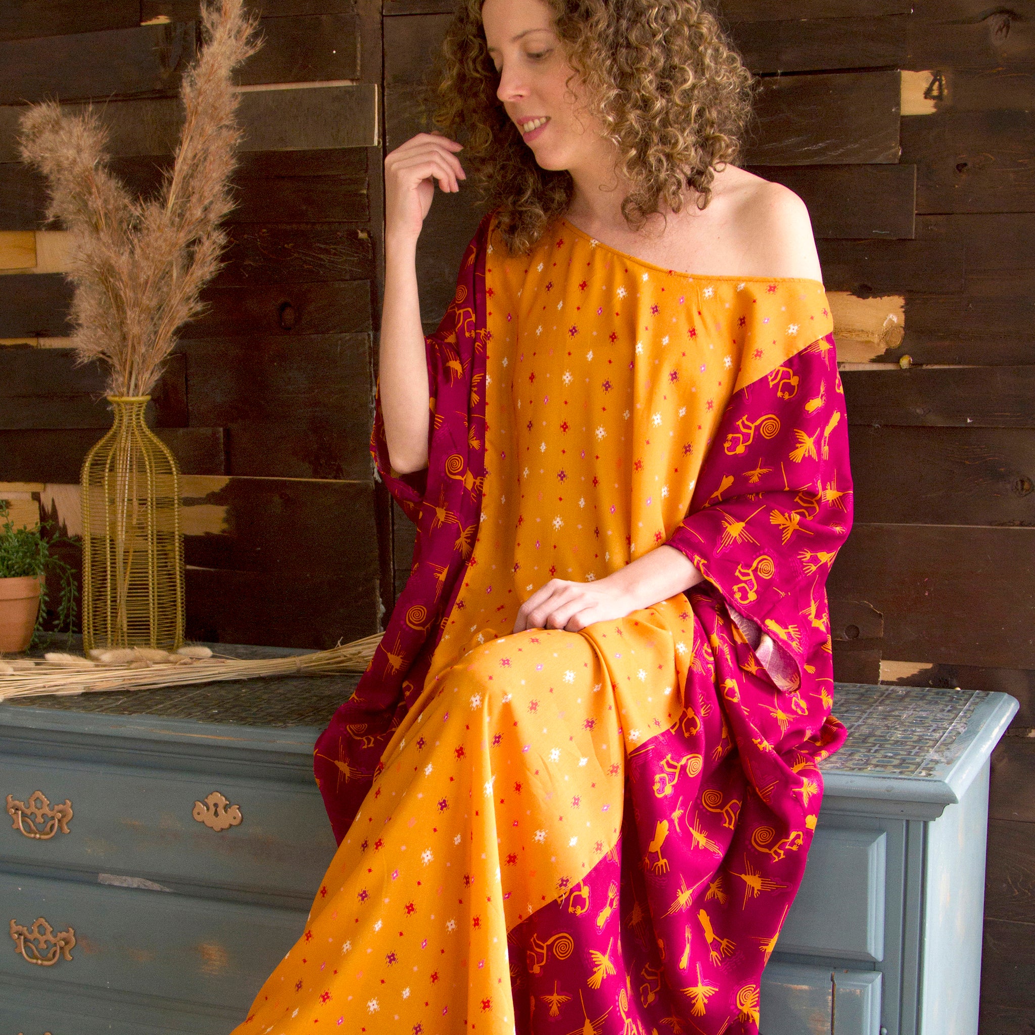 Awaska Russet Fabric in Rayon - Image 7
