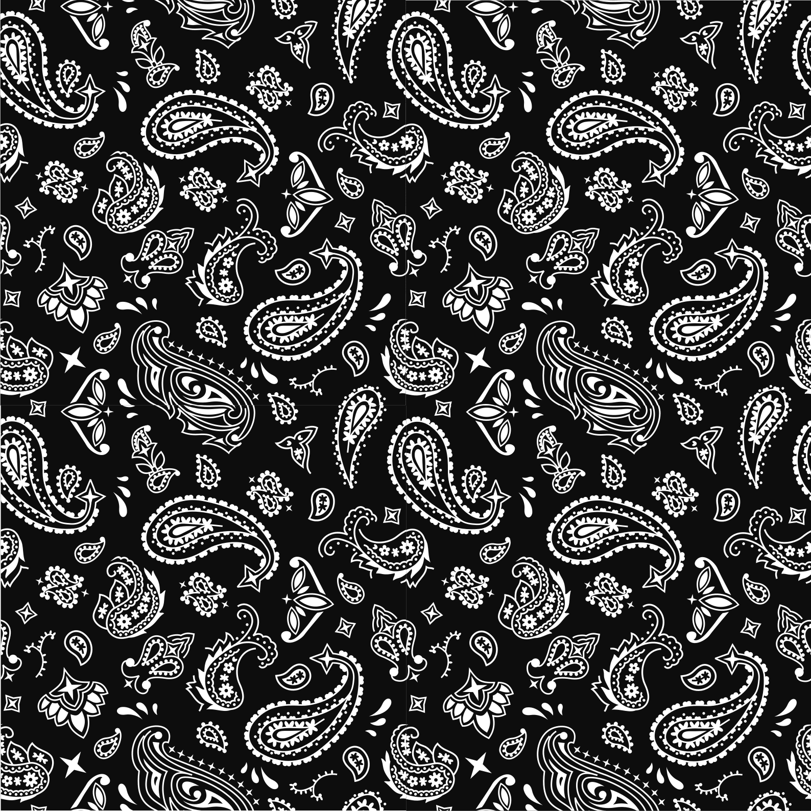 Bandana Fabric - Black