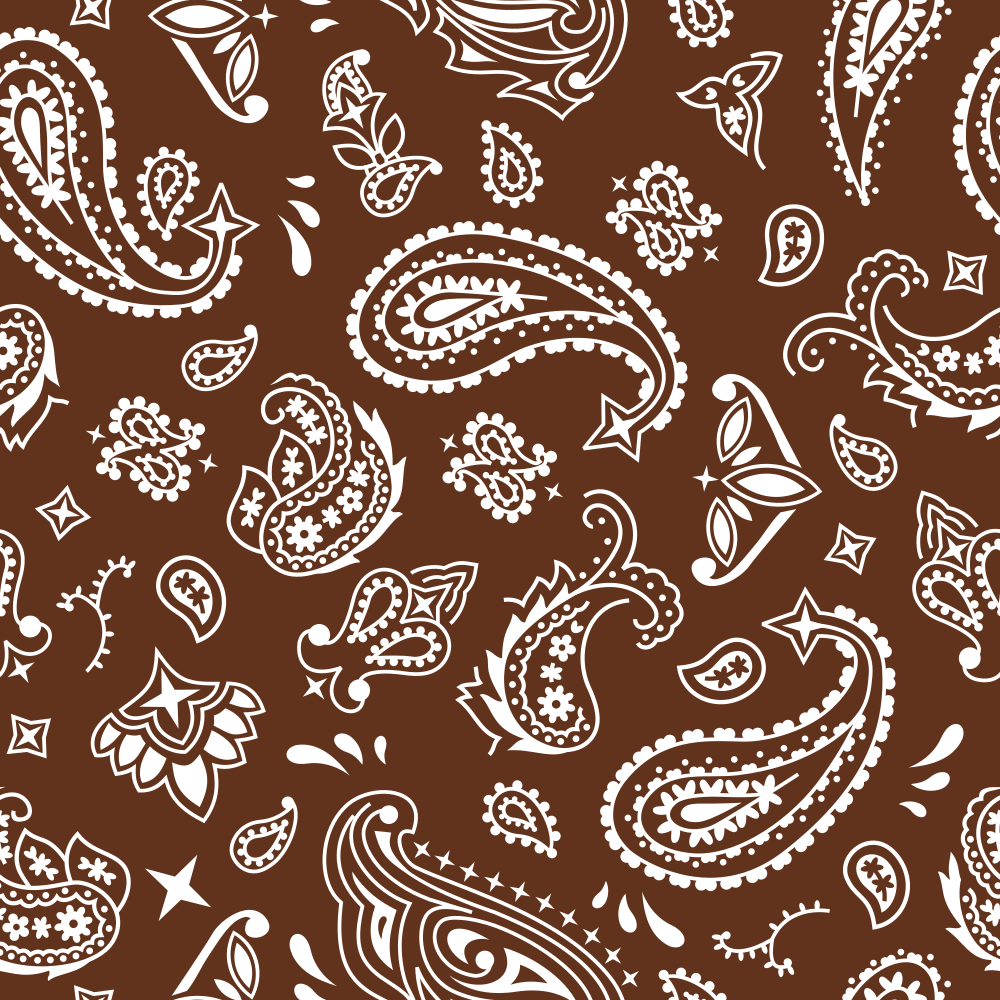 Bandana Fabric - Chocolate