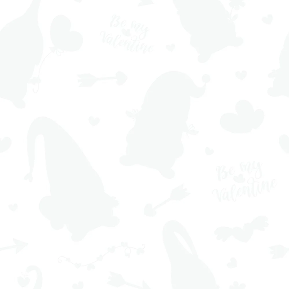 Be My Valentine Gnome Tone on Tone Fabric - Image 3