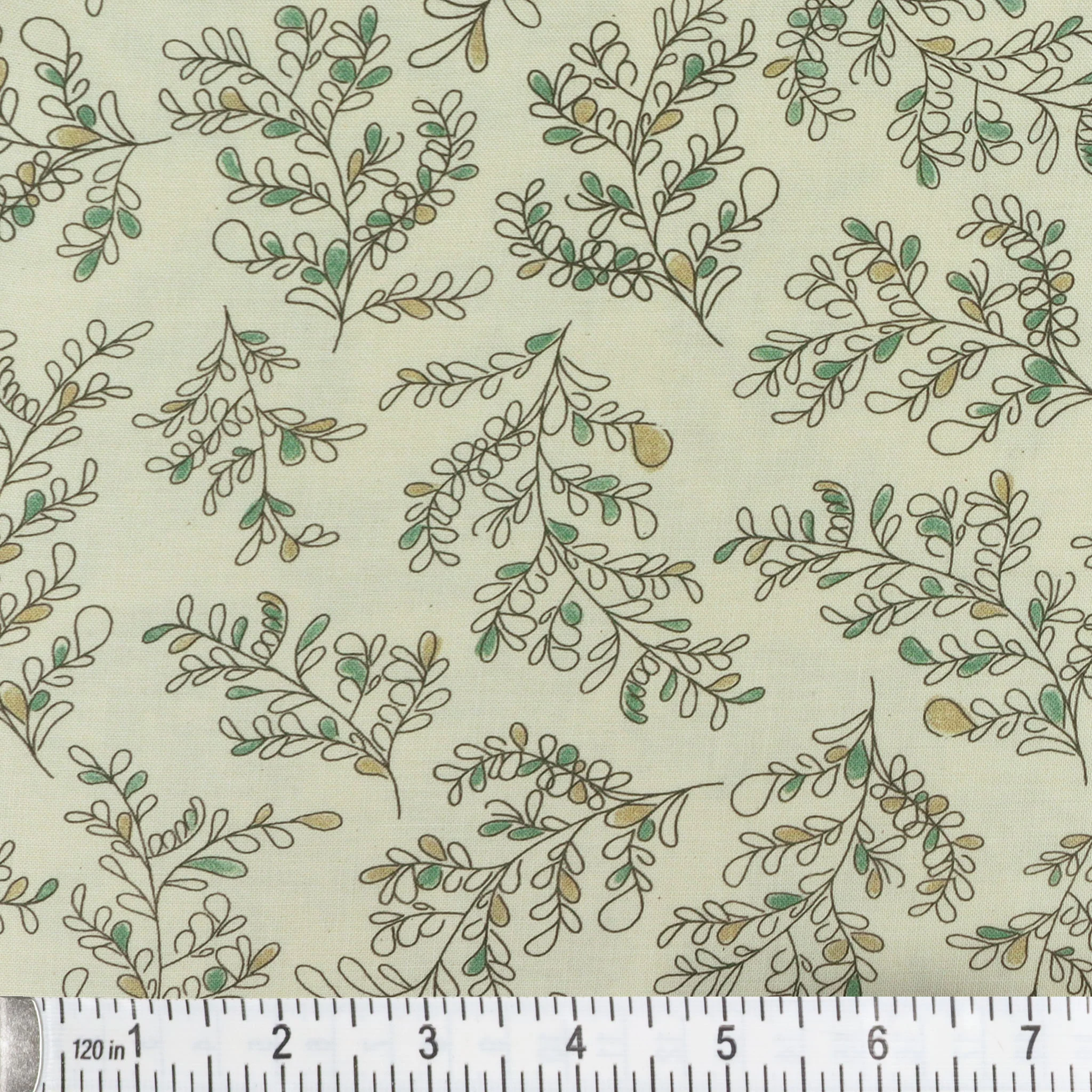 Bee Haven Fabric Collection - Leafy Loops Natural - Image 2