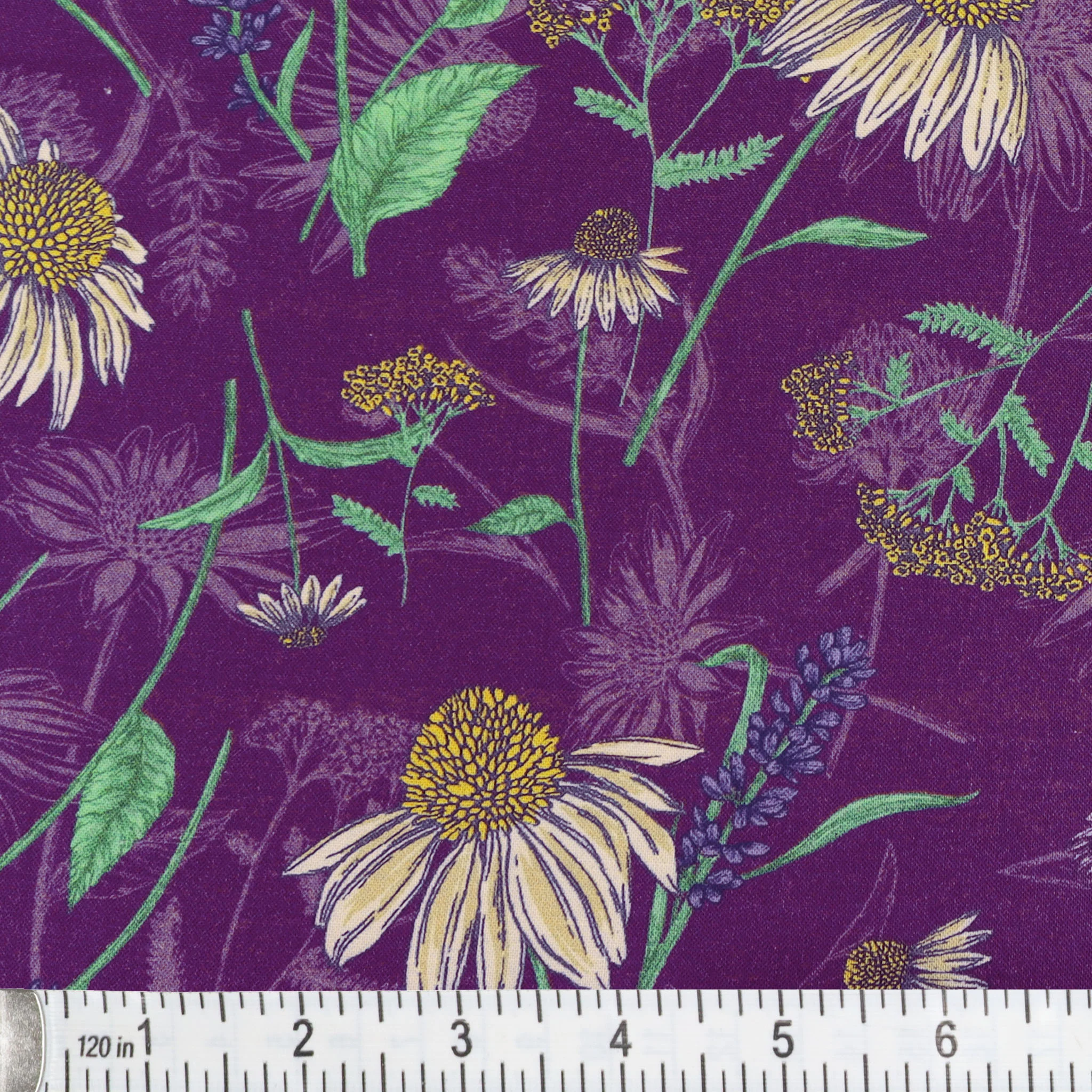 Bee Haven Fabric Collection - Meadow Toss Plum - Image 2