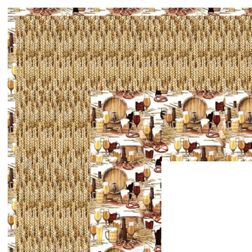 Beer and Pretzels Wall Hanging 42" x 42" - Image 3