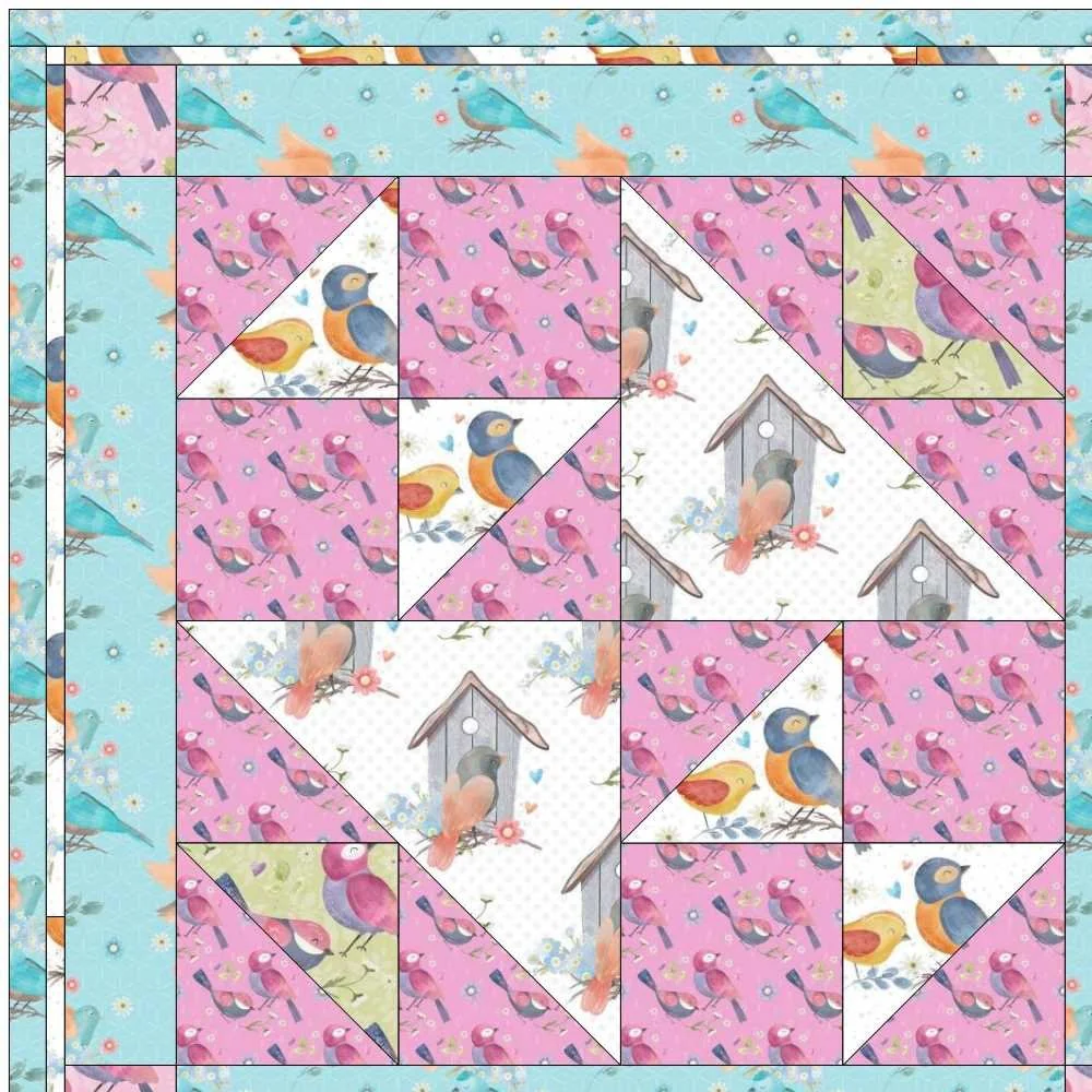 Birds of Beauty Quilt Kit - 70 1/2" x 70 1/2" - Image 3