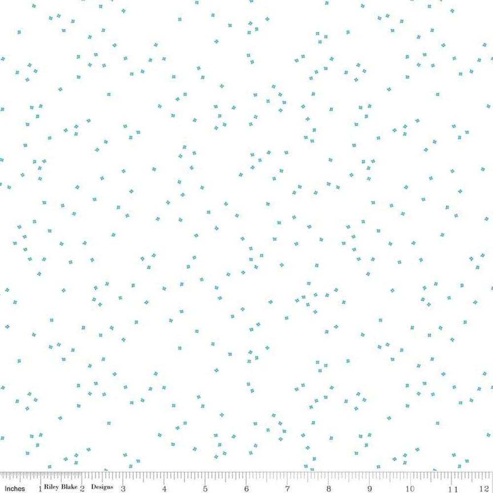 Blossom On White Peacock Fabric
