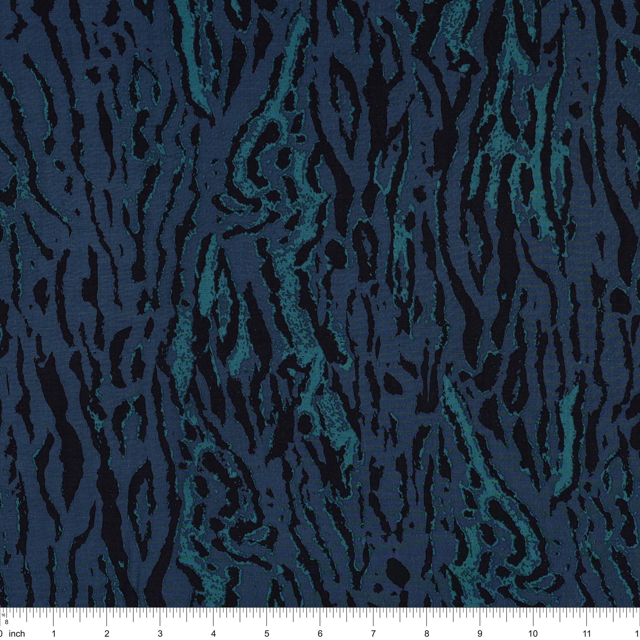 Camouflaged Ocean Fabric in Rayon - Image 2
