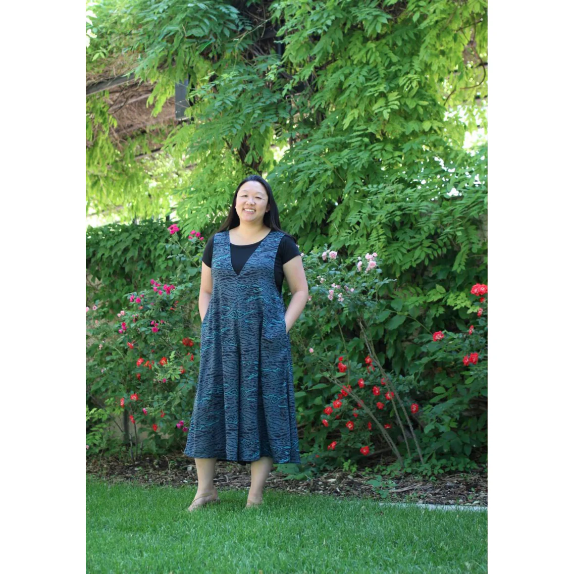 Camouflaged Ocean Fabric in Rayon - Image 4