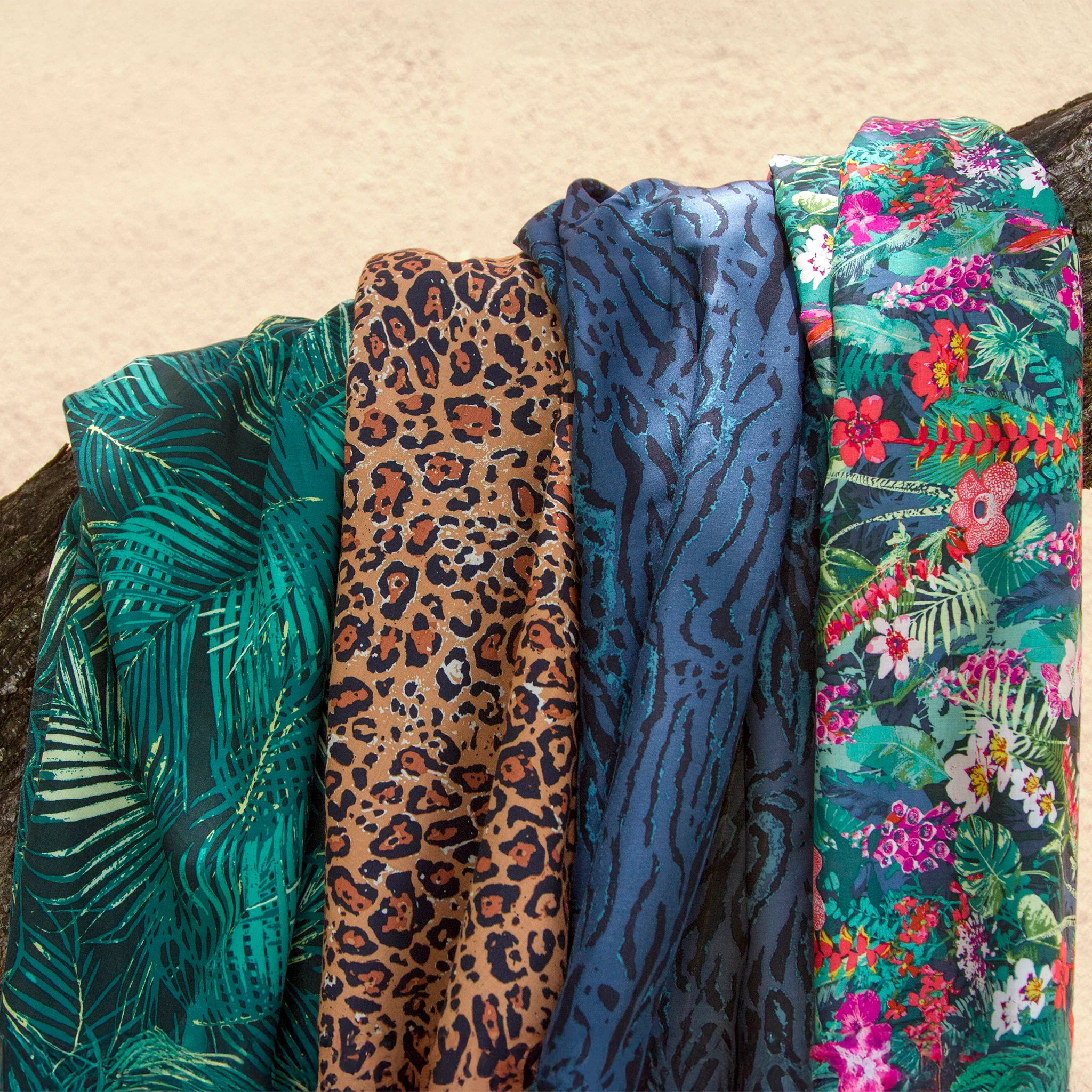 Camouflaged Ocean Fabric in Rayon - Image 5