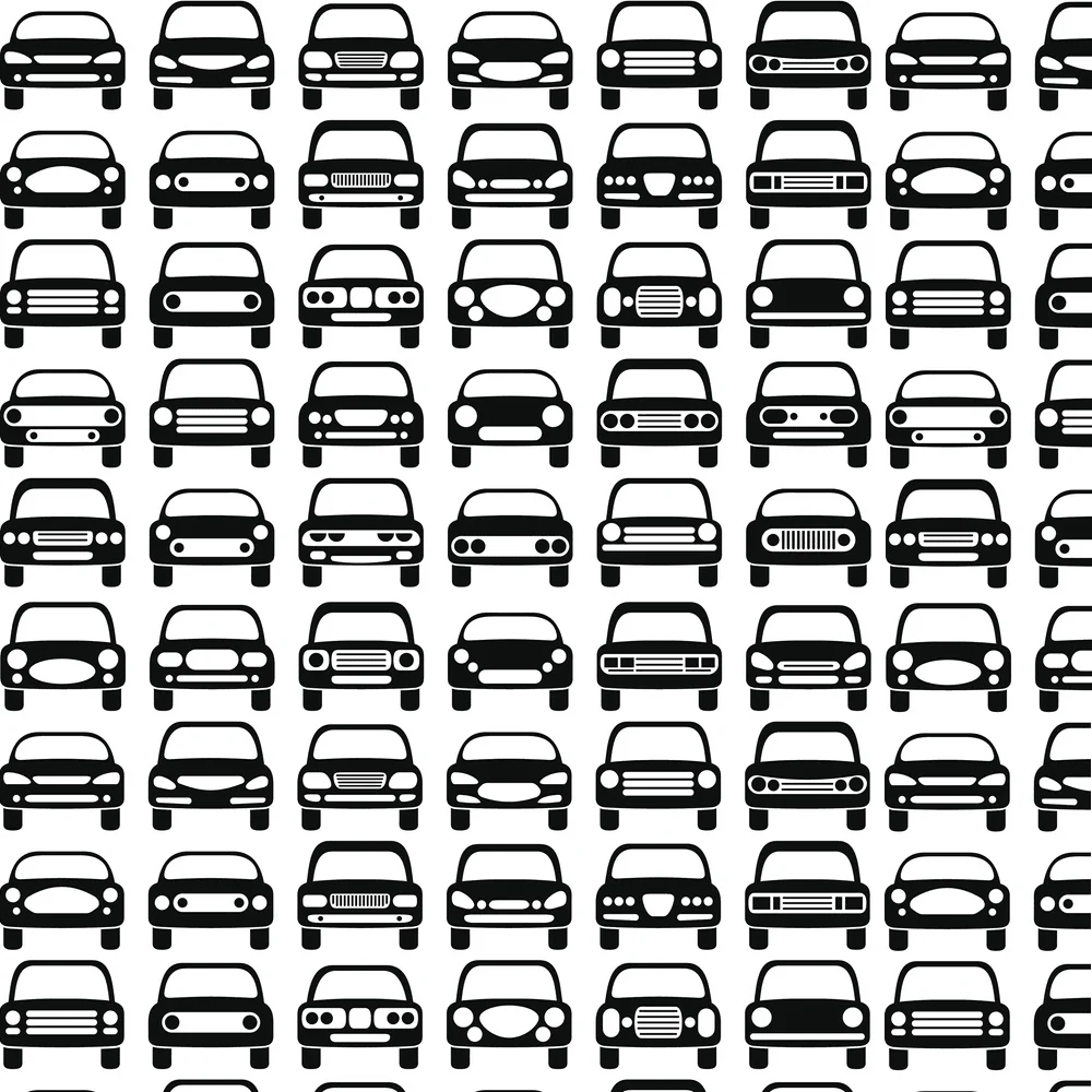 Cars Fabric - Black