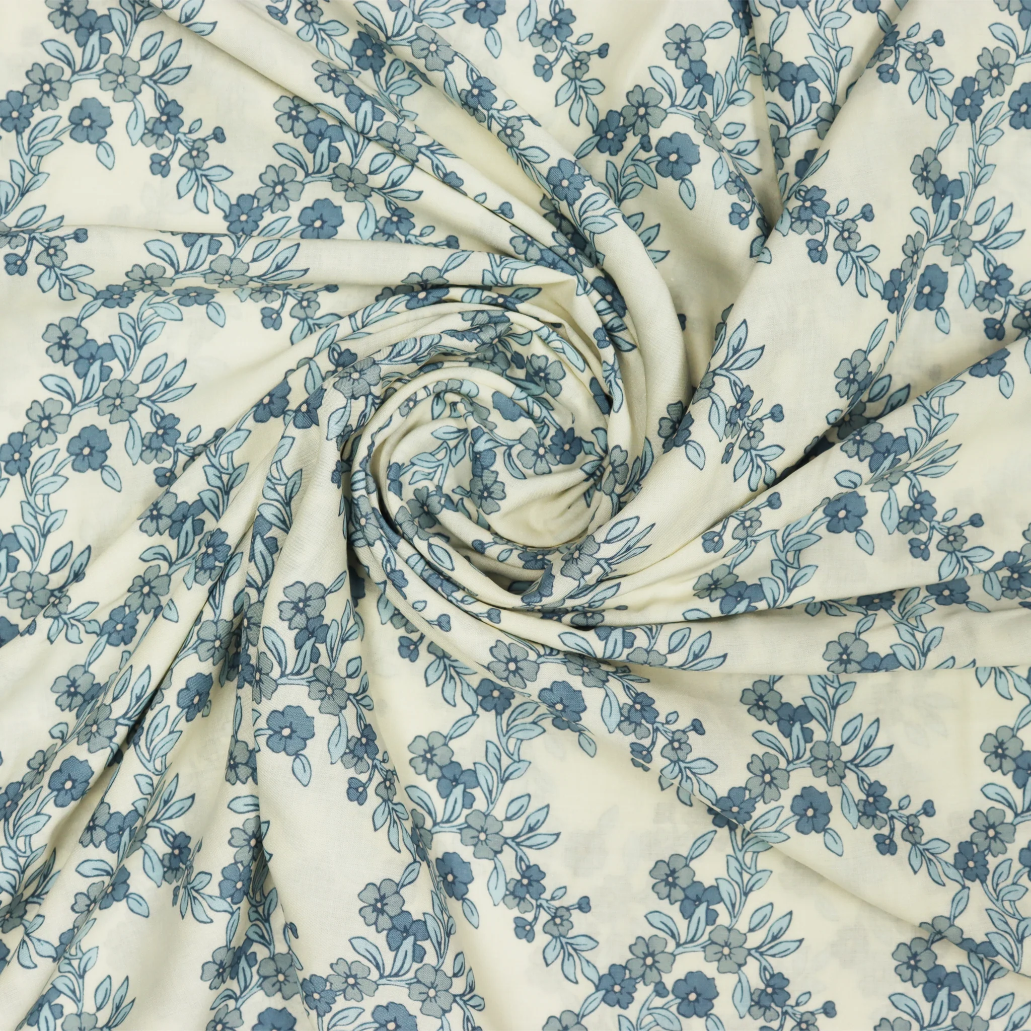 Charming Arbor Bluebell Fabric in Rayon - Image 7