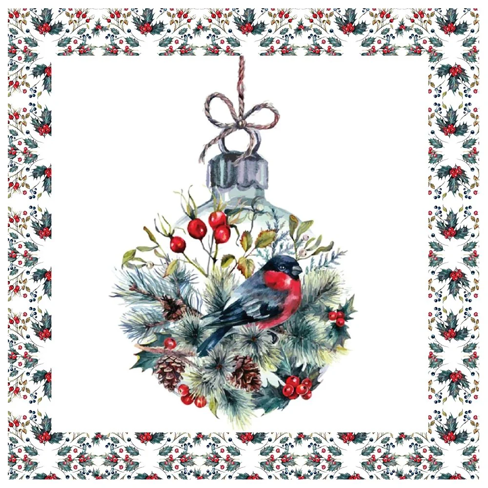 Christmas Berry Allover Pillow Panel - Image 3