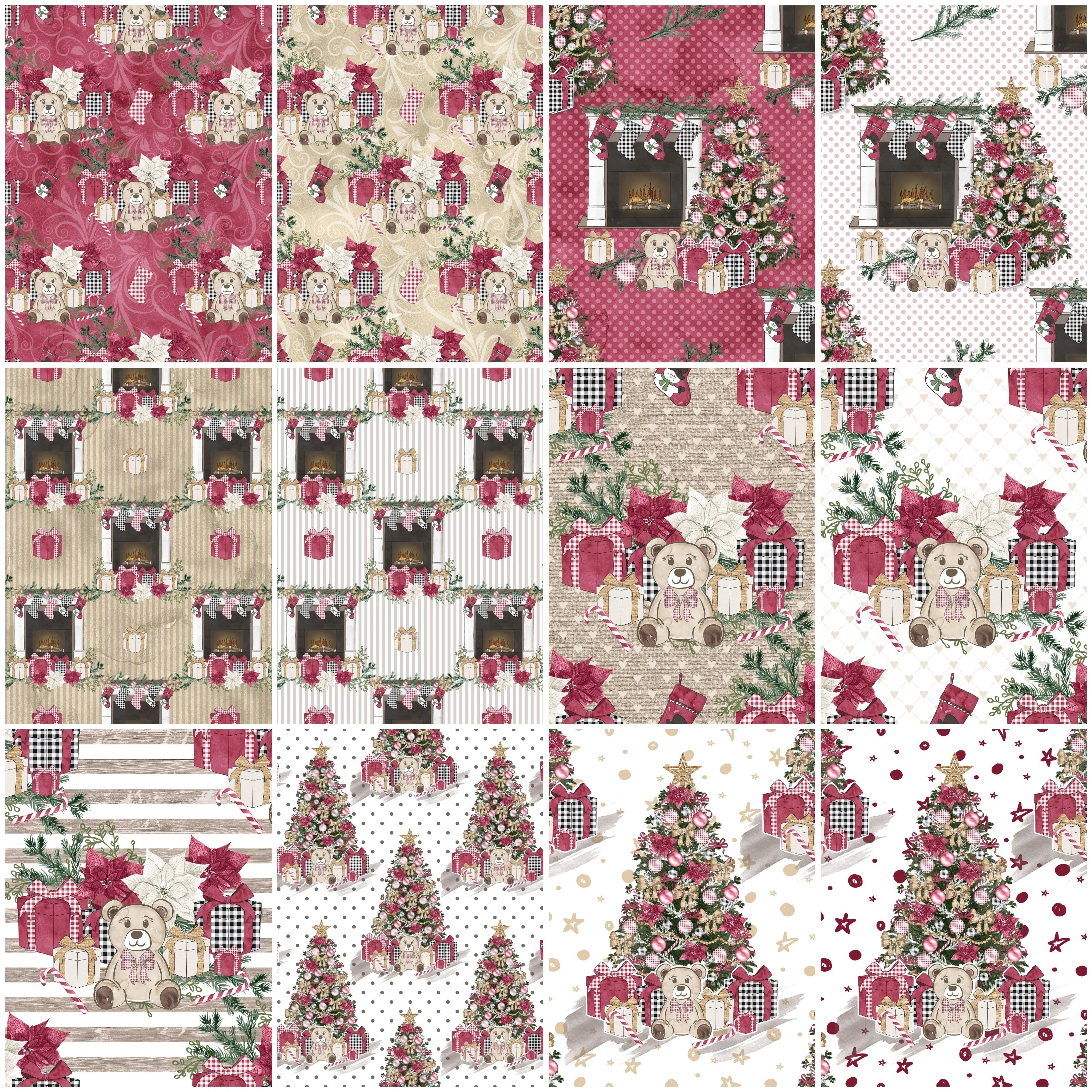 Christmas Home Charm Pack - 12 Pieces