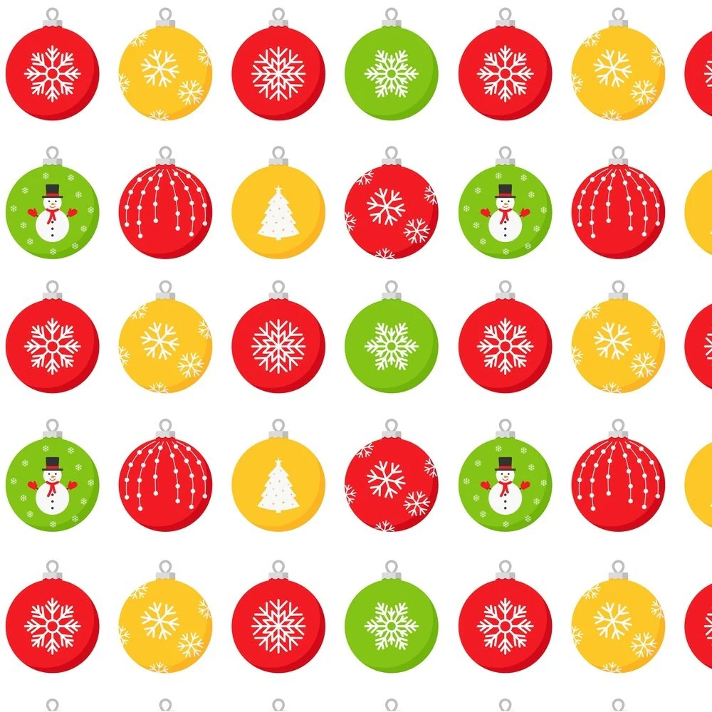 Christmas Tree Ornaments Fabric