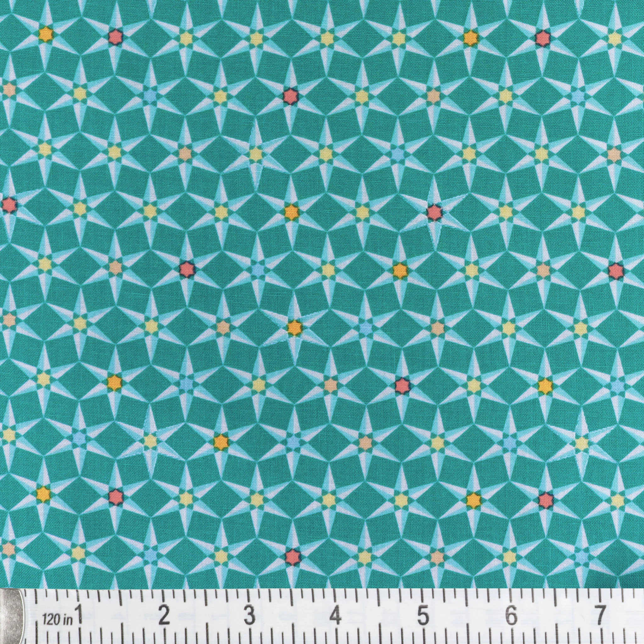 Cityscape Day Fabric Collection - Star Teal - Image 2