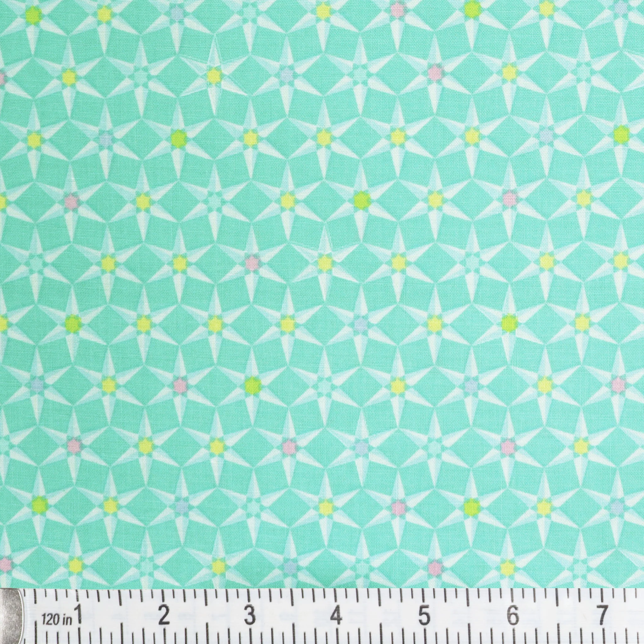 Cityscape Night Fabric Collection - Star Aqua - Image 2