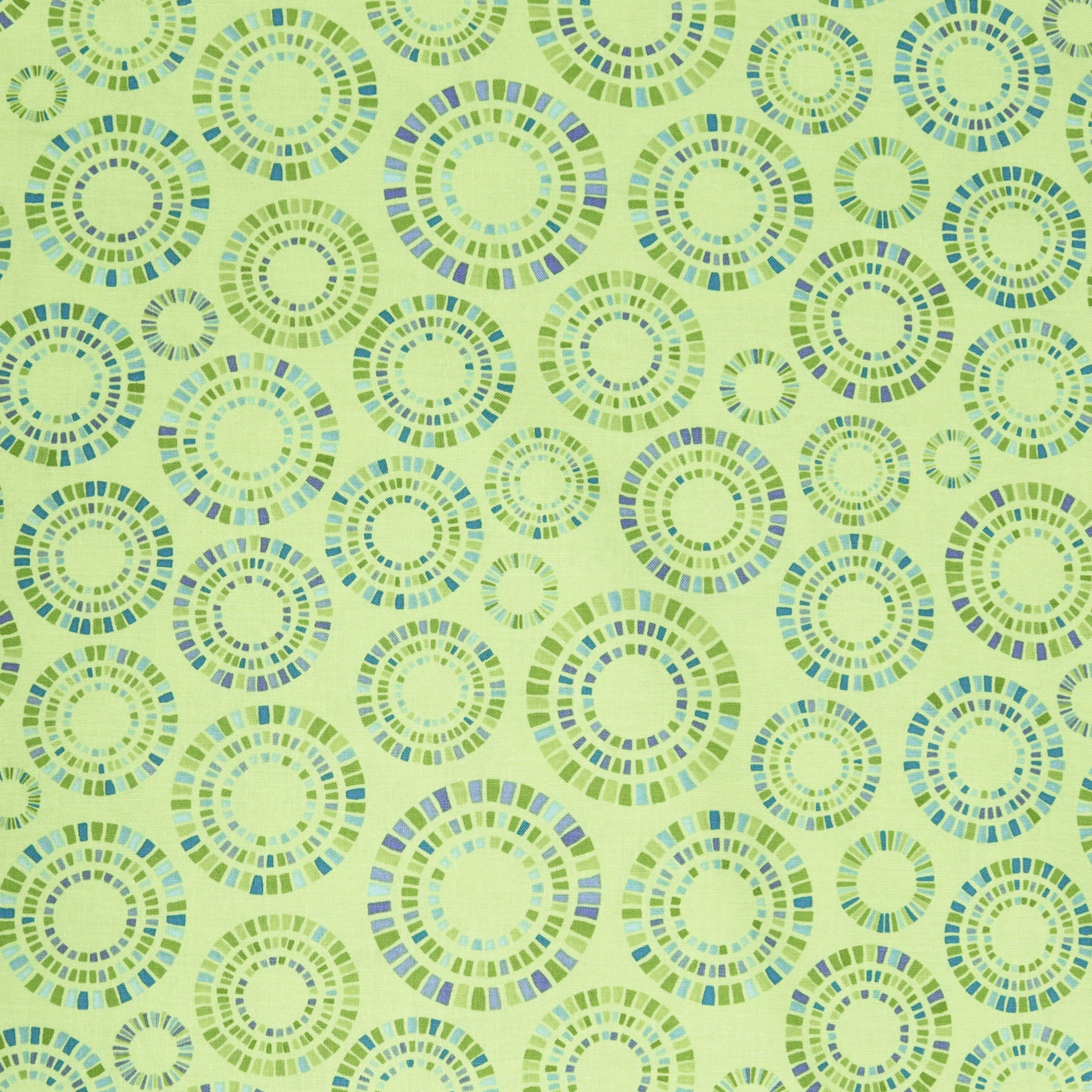 Cityscape Night Fabric Collection - Traffic Circle Mint