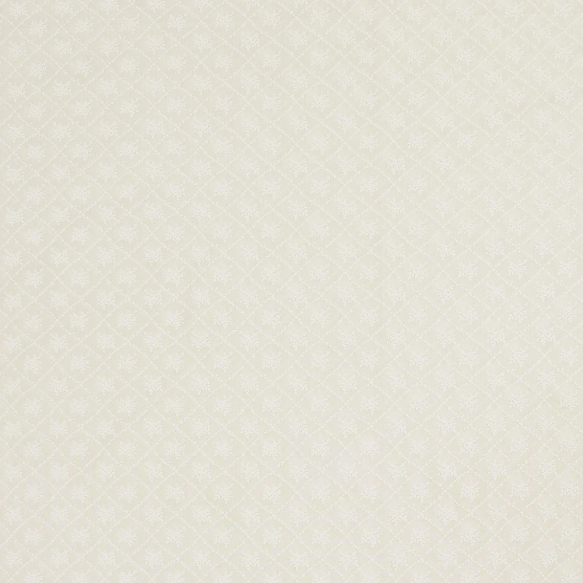 Classic Keepsakes Fabric Collection - Rose Trellis White