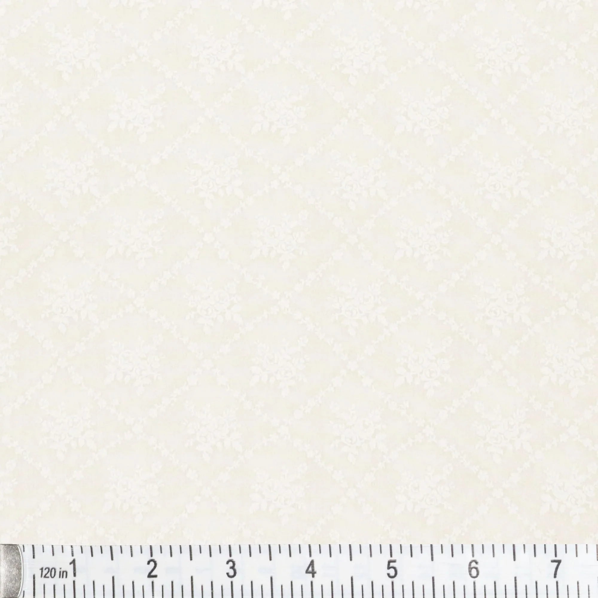 Classic Keepsakes Fabric Collection - Rose Trellis White - Image 2