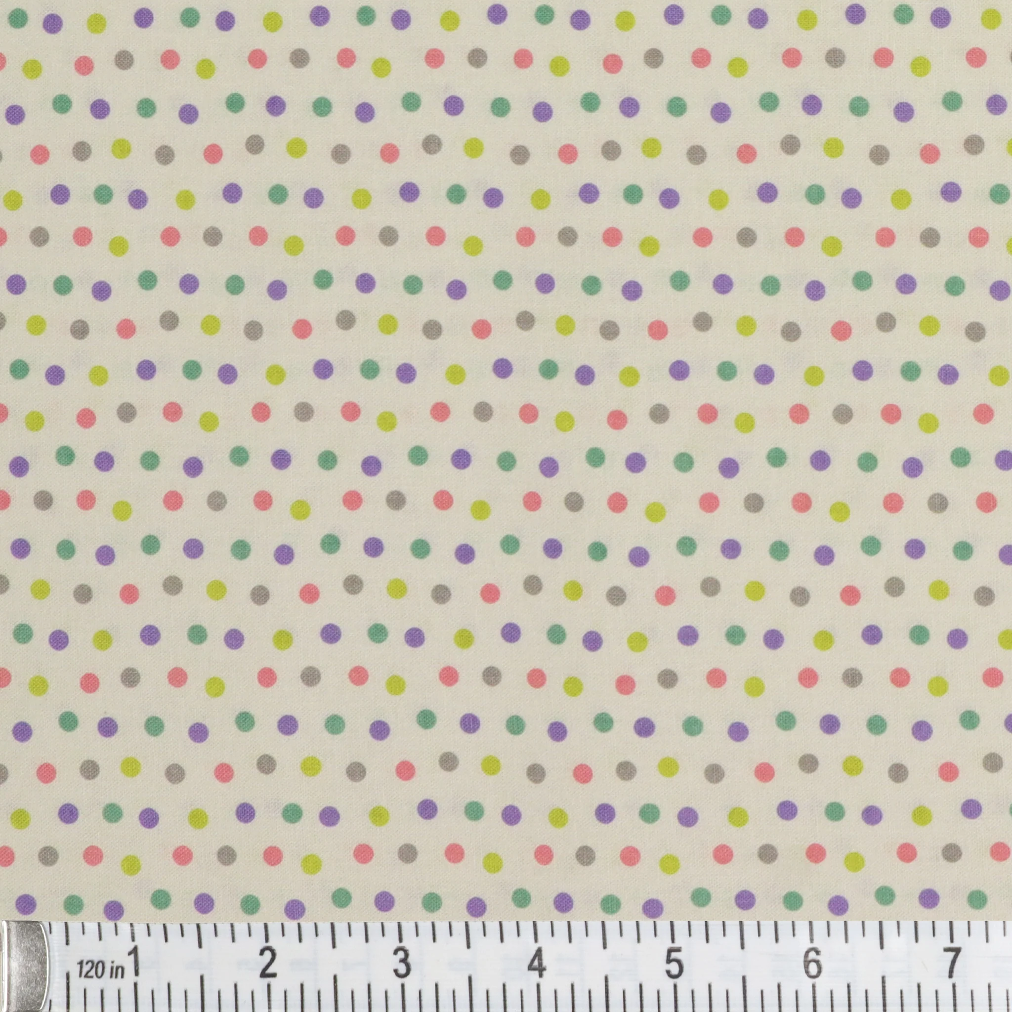 Cozy Cats Fabric Collection - Cozy Dot Multi/White - Image 3