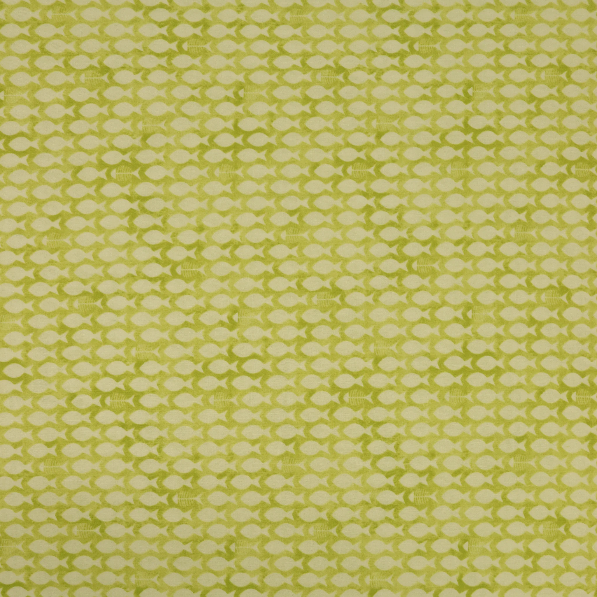Cozy Cats Fabric Collection - Fish & Bones Lime
