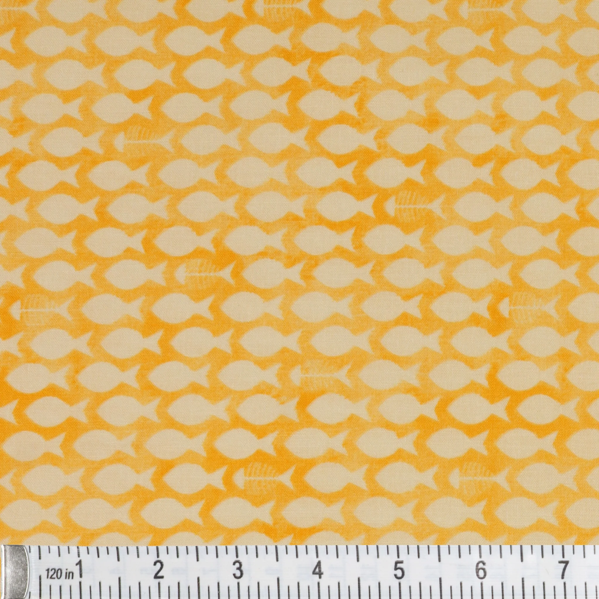 Cozy Cats Fabric Collection - Fish & Bones Yellow - Image 3
