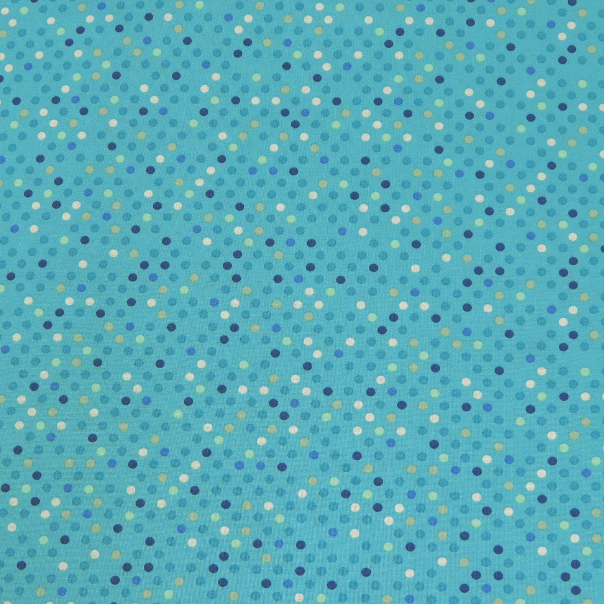 Dazzle Dots 2 Fabric Collection - Confetti Drop Blue
