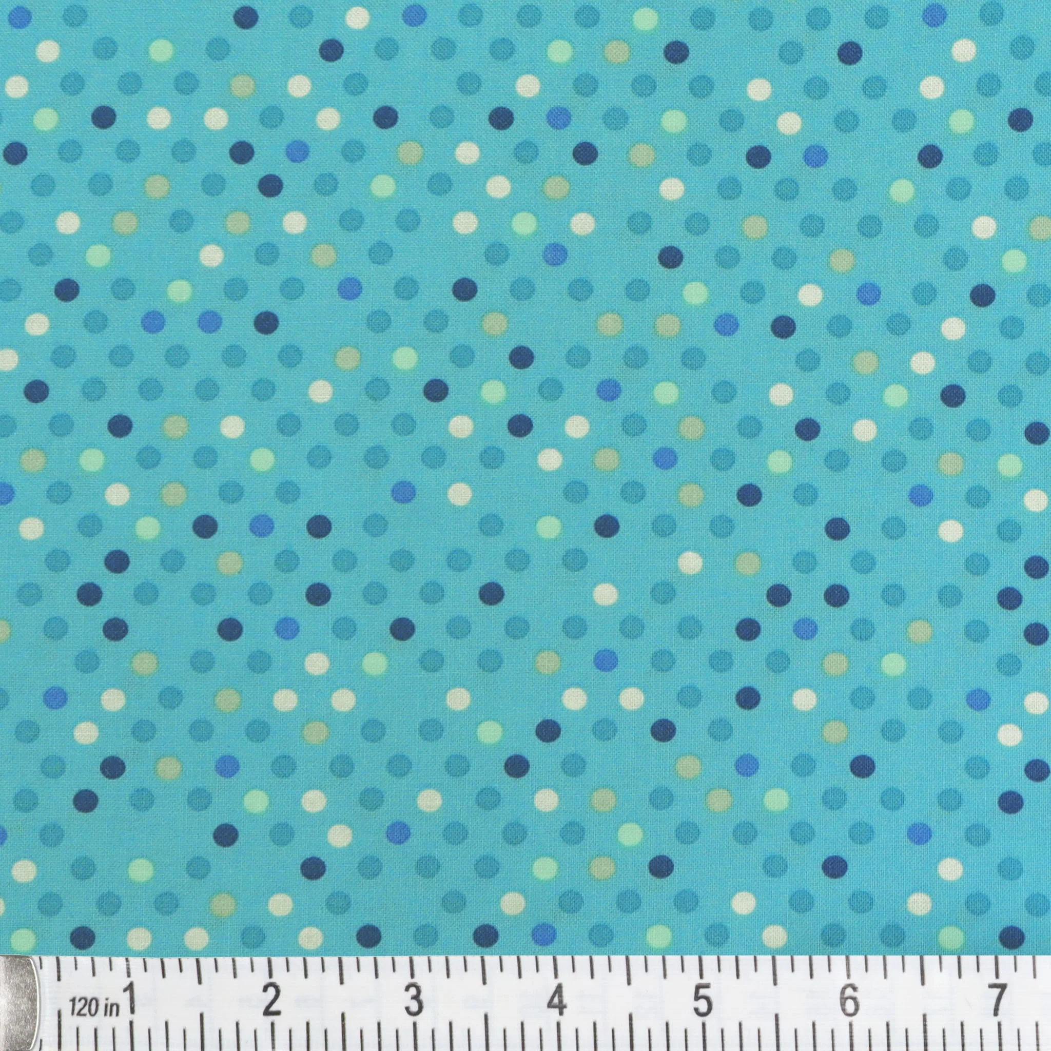 Dazzle Dots 2 Fabric Collection - Confetti Drop Blue - Image 2
