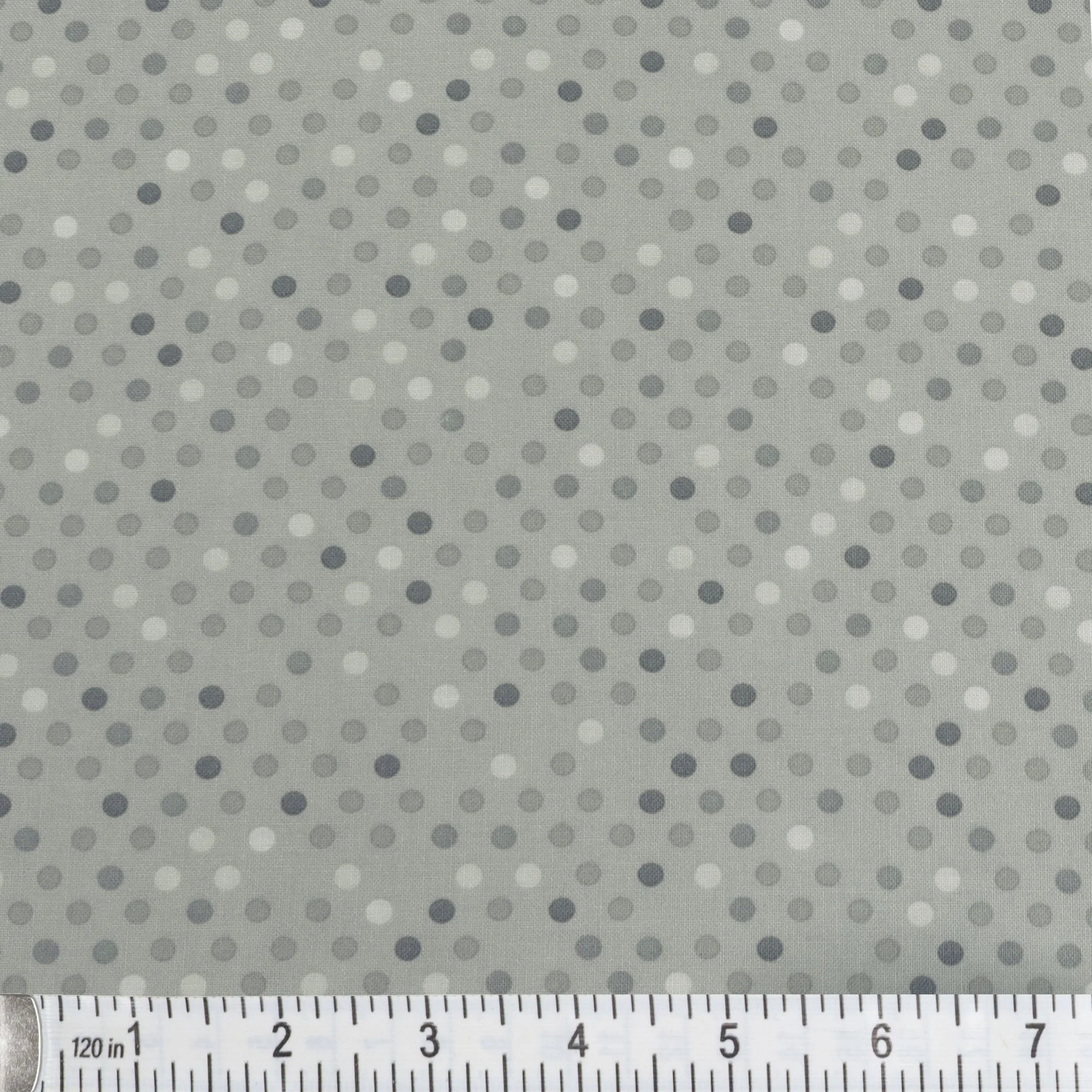 Dazzle Dots 2 Fabric Collection - Confetti Drop Grey - Image 2