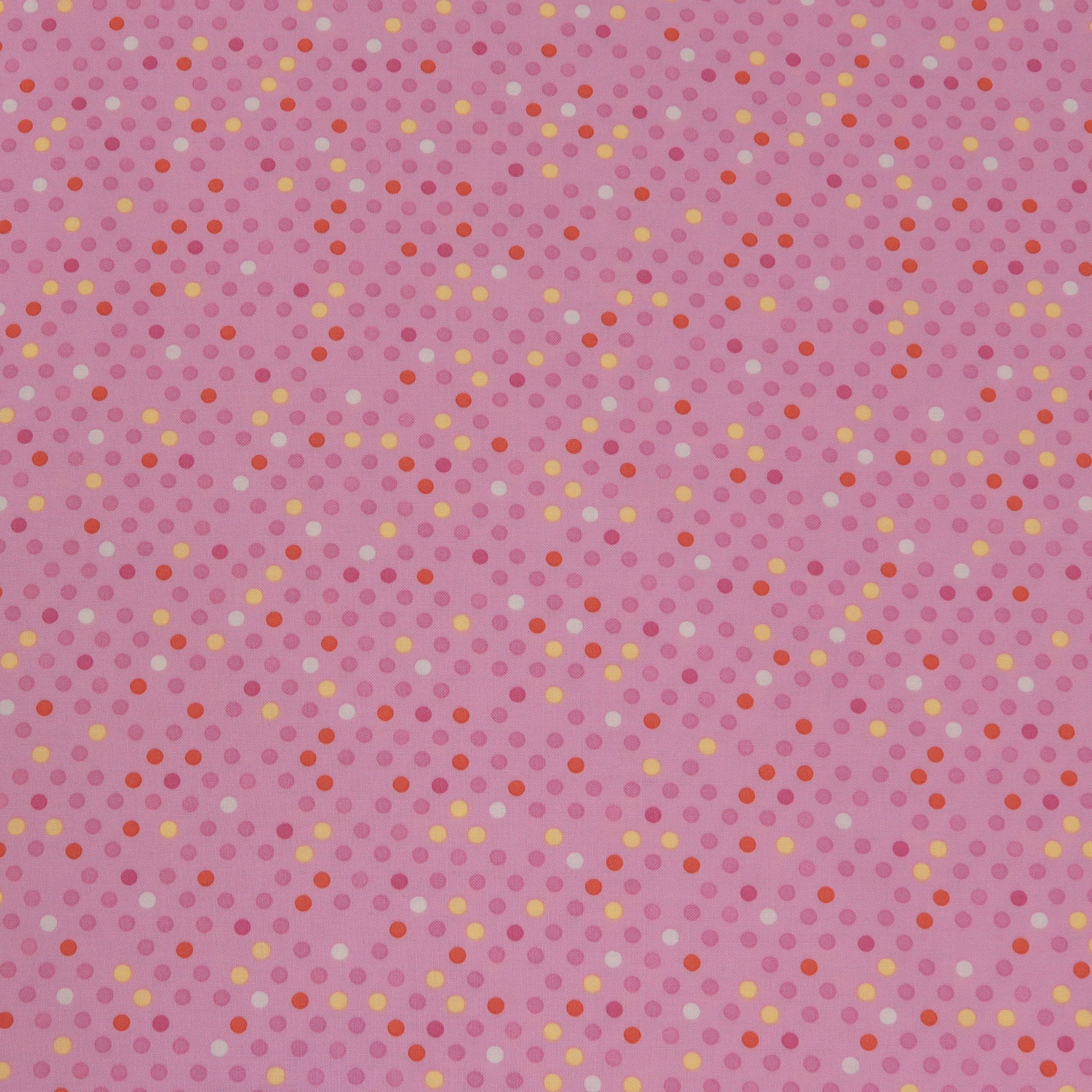 Dazzle Dots 2 Fabric Collection - Confetti Drop Pink
