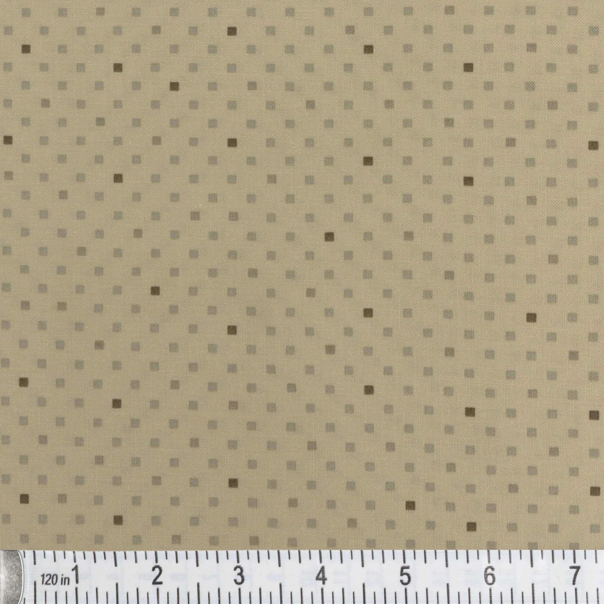 Dazzle Dots 2 Fabric Collection - Dazzling Squares Natural - Image 2