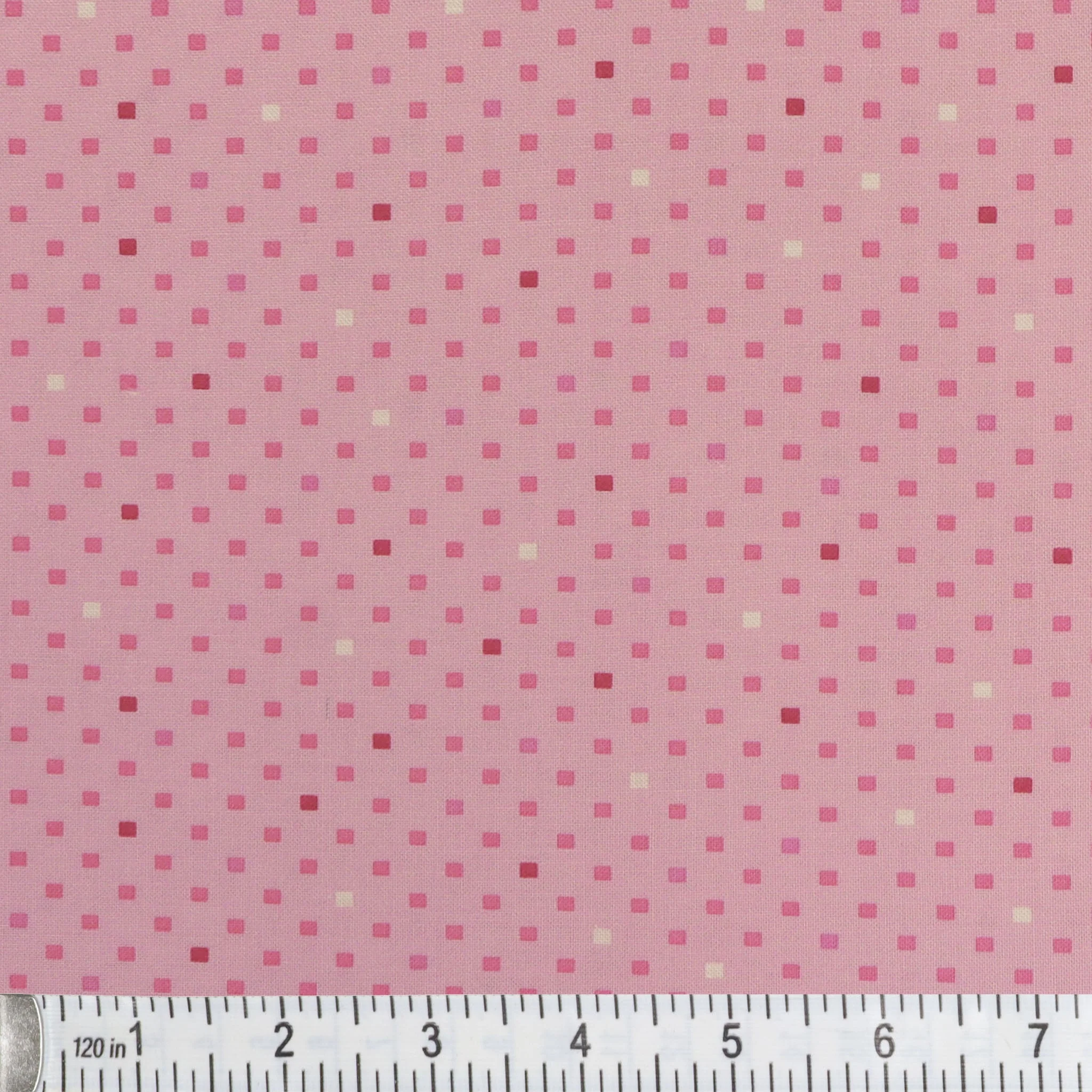 Dazzle Dots 2 Fabric Collection - Dazzling Squares Rose - Image 2