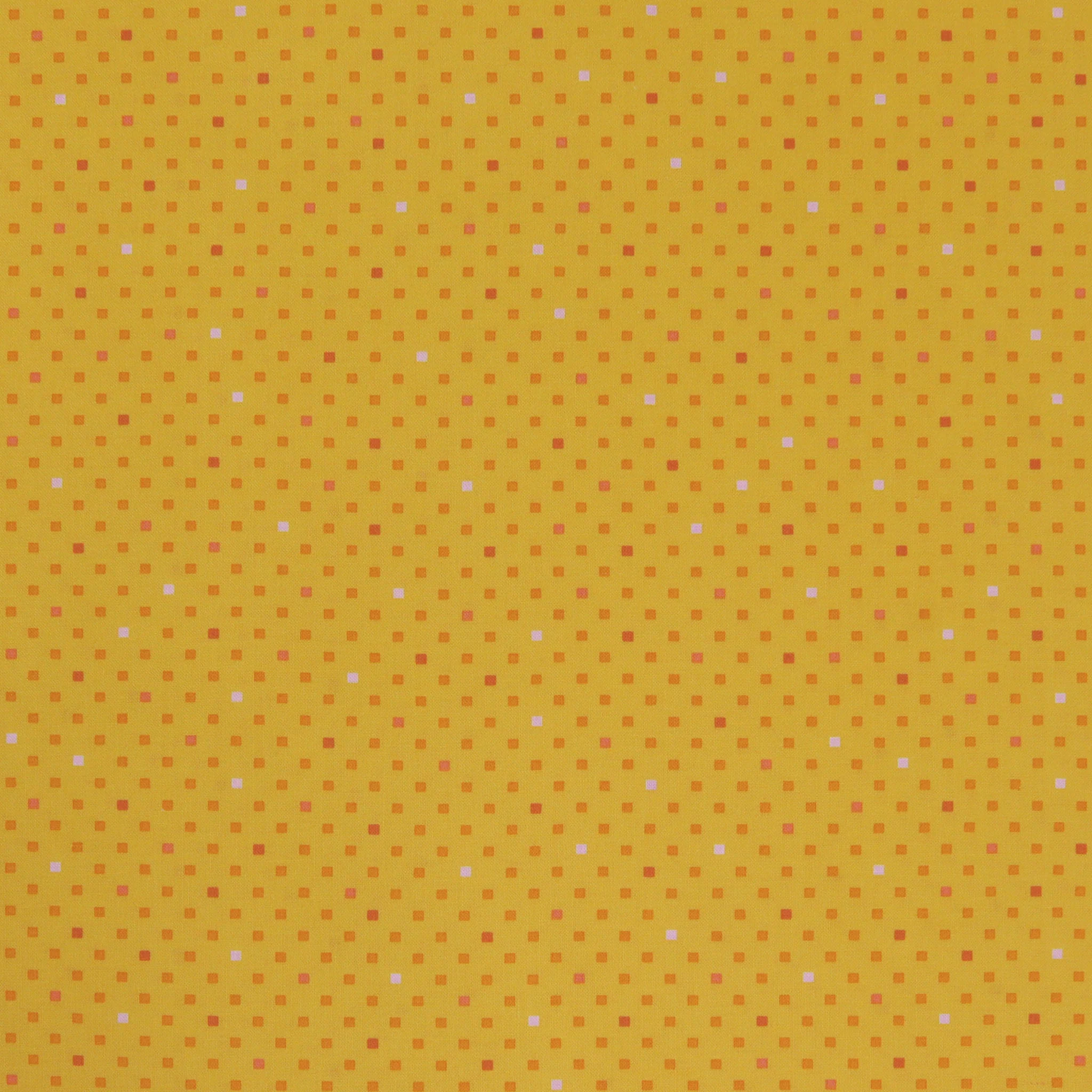 Dazzle Dots 2 Fabric Collection - Dazzling Squares Yellow