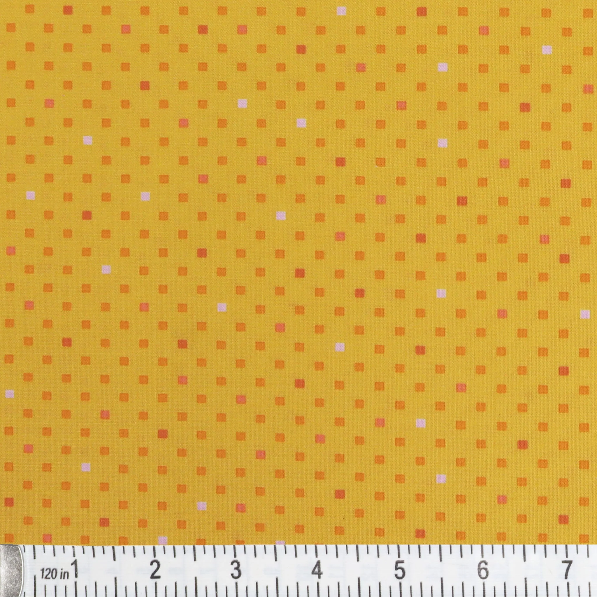 Dazzle Dots 2 Fabric Collection - Dazzling Squares Yellow - Image 2