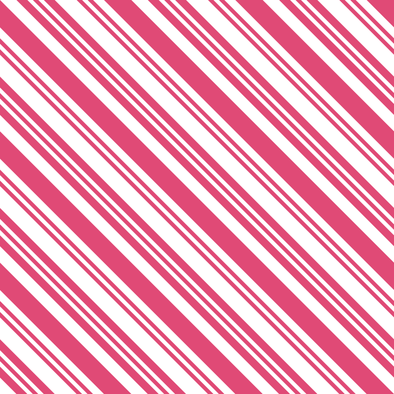 Diagonal Multi Stripe Fabric - Pink Carmine