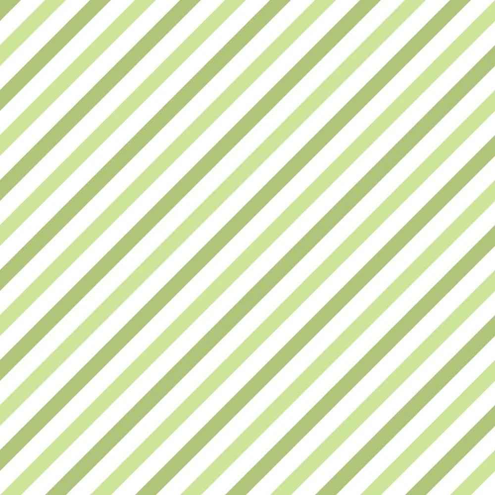 Diagonal Stripe Fabric - Green/Green