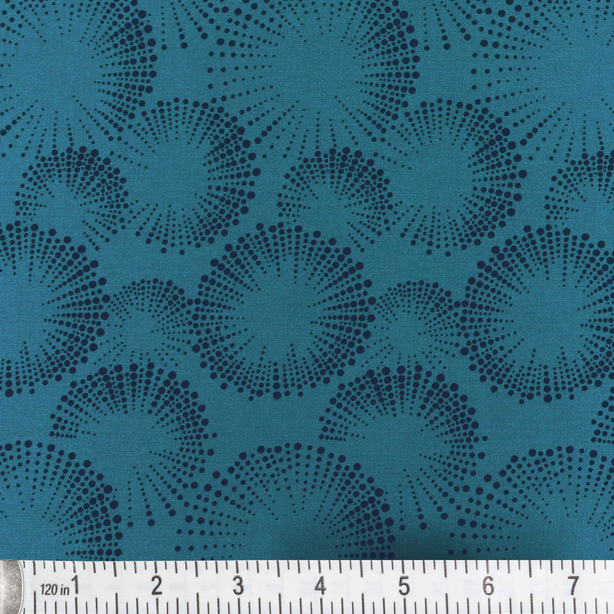 Documentaries Fabric Collection - Starburst Dots Denim Blue - Image 2