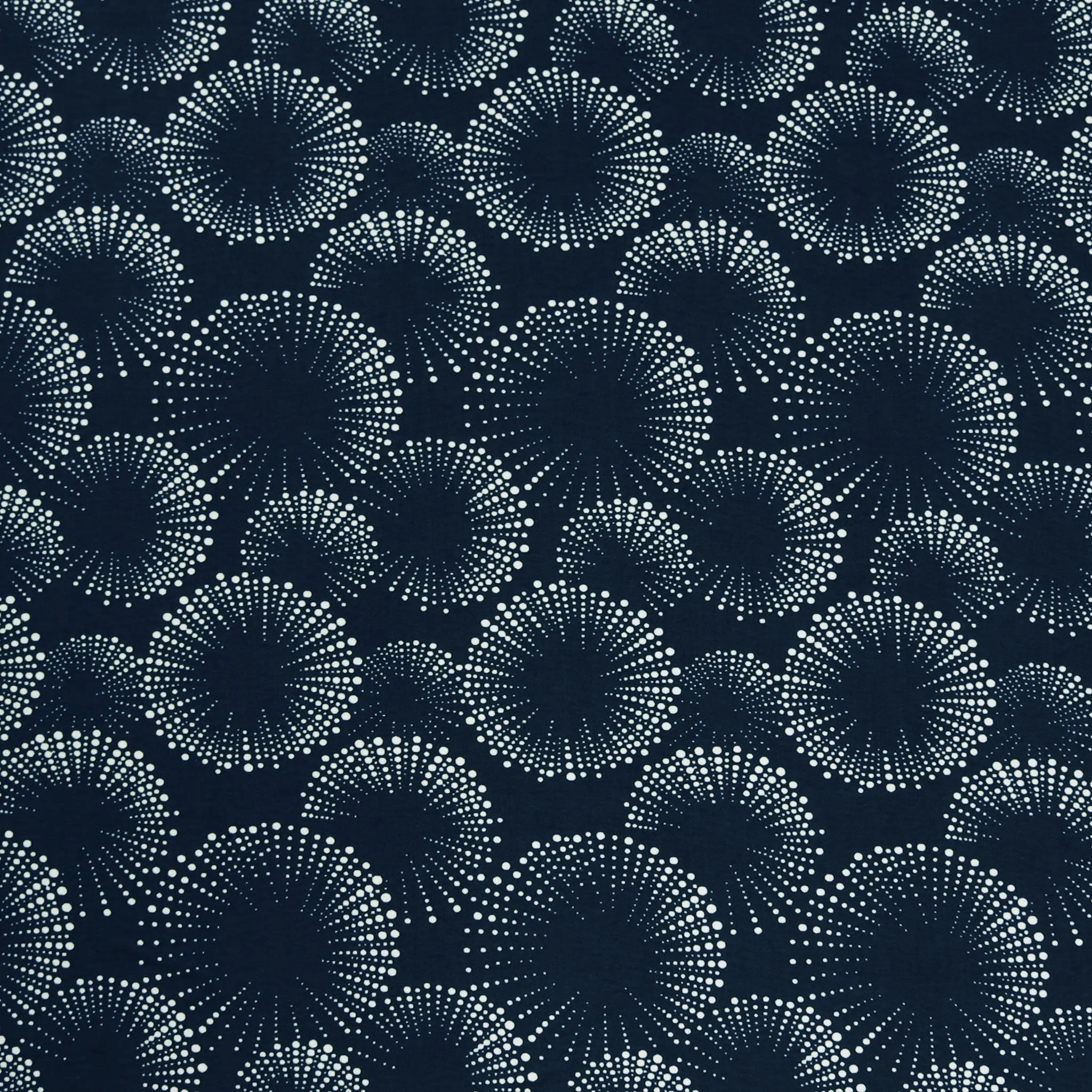 Documentaries Fabric Collection - Starburst Dots Navy/White