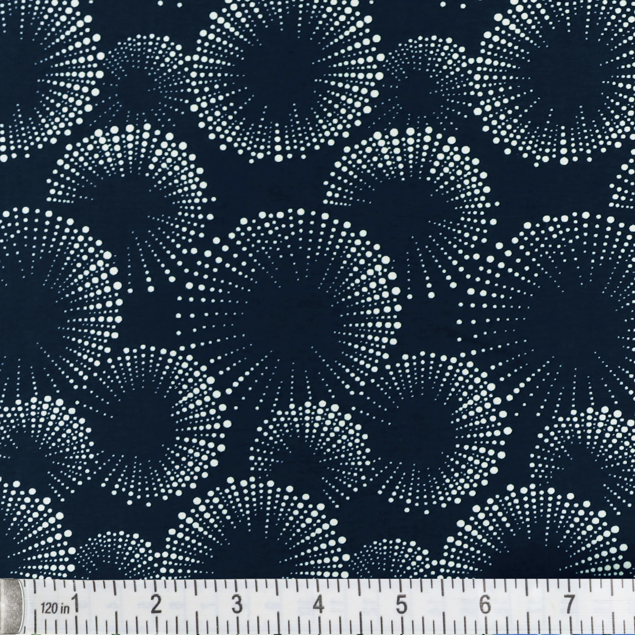 Documentaries Fabric Collection - Starburst Dots Navy/White - Image 2