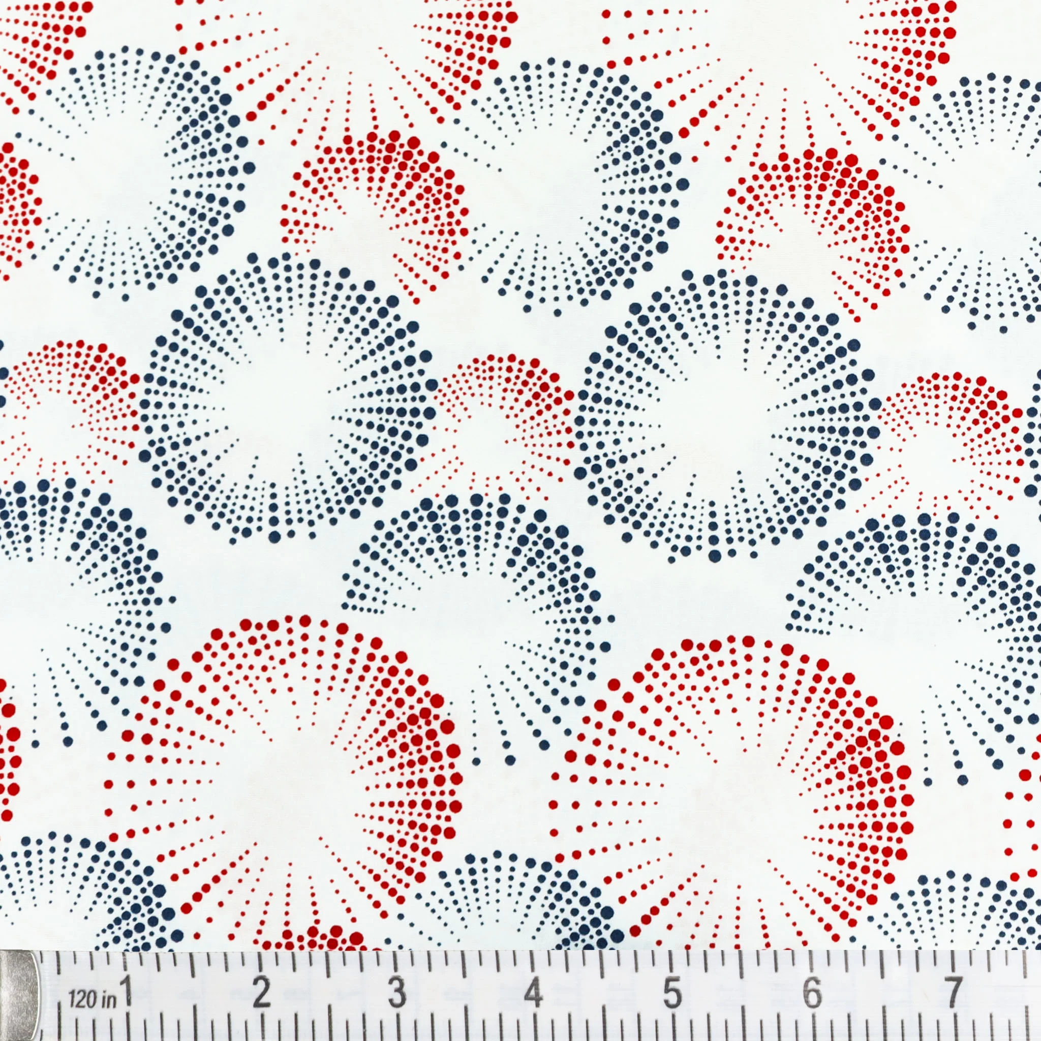 Documentaries Fabric Collection - Starburst Dots White - Image 2