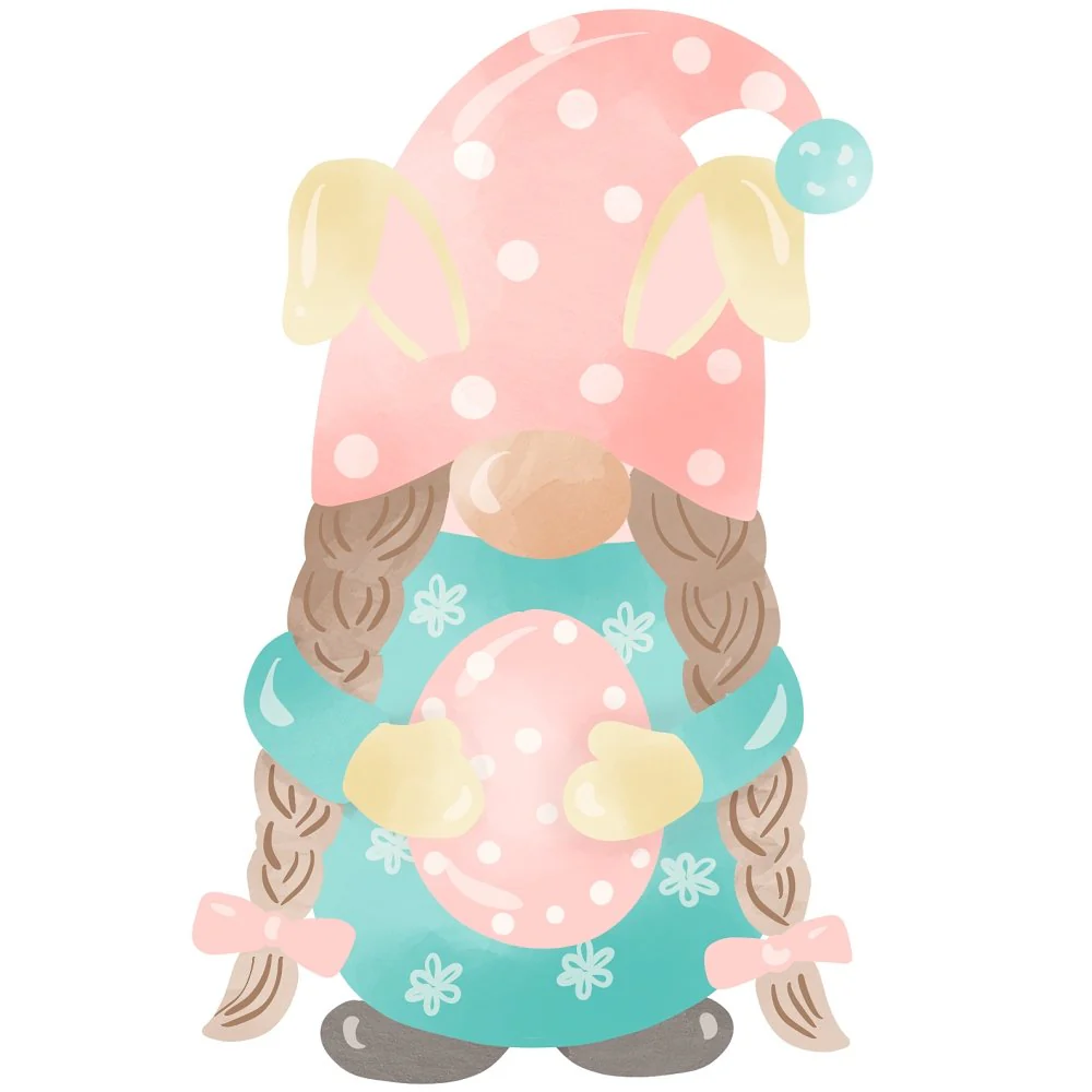Easter Rainbow Gnomes #2 Fabric Panel