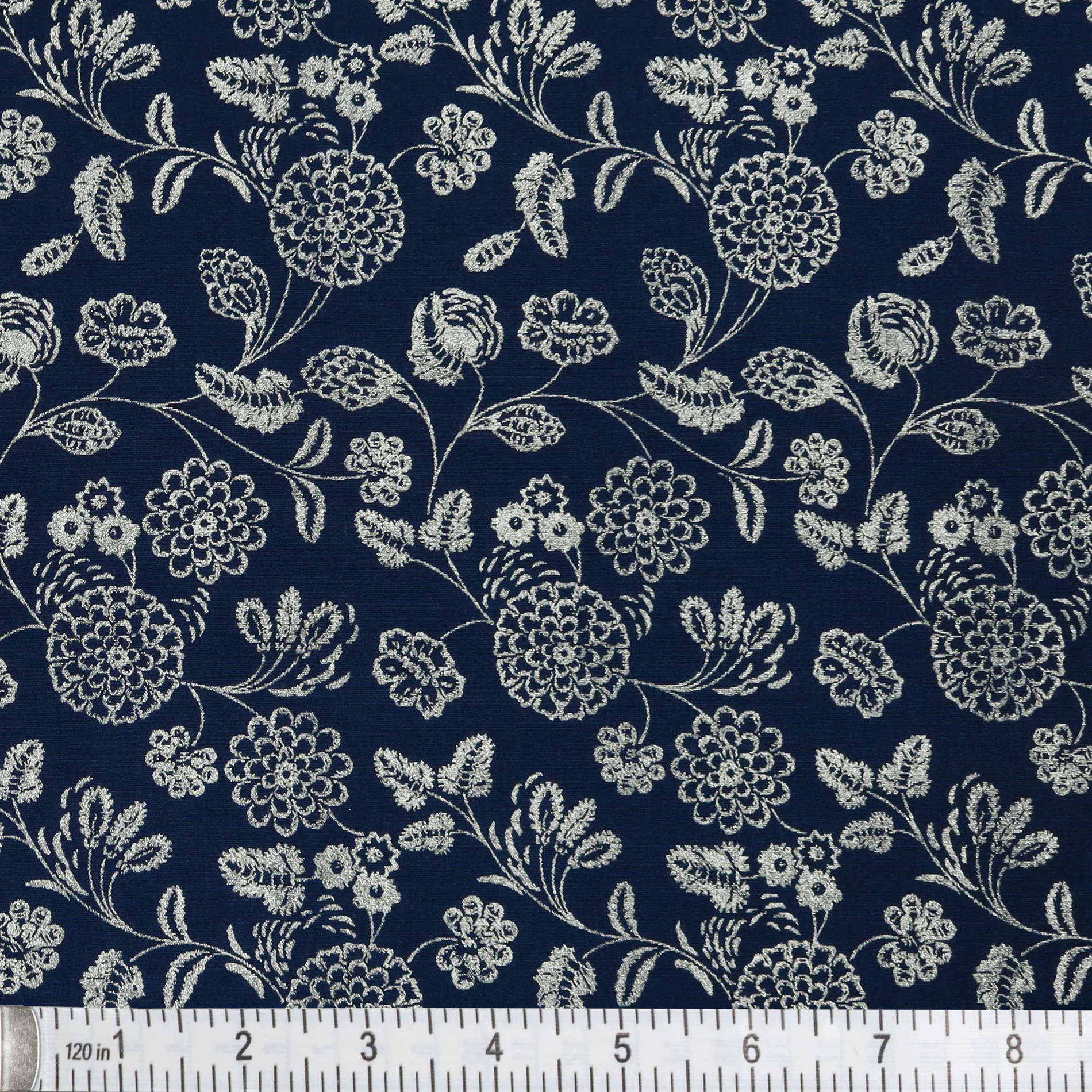 Elegant Keepsakes Fabric Collection - Jacobean Navy - Image 2