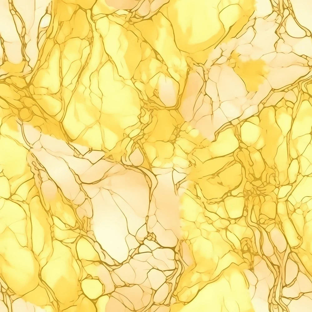 Elegant Marble Fabric - Yellow Pastel
