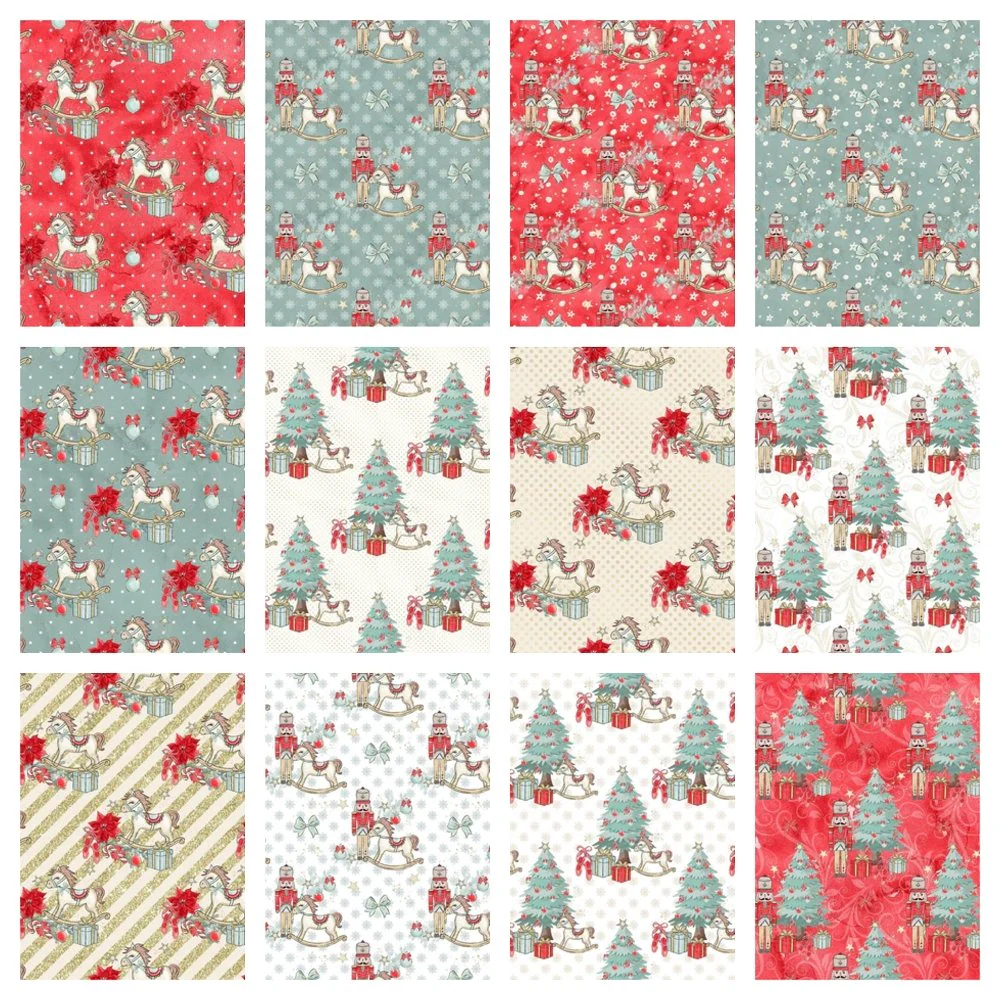 Elegant Nutcracker Volume 1 Fat Quarter Bundle - 12 Pieces