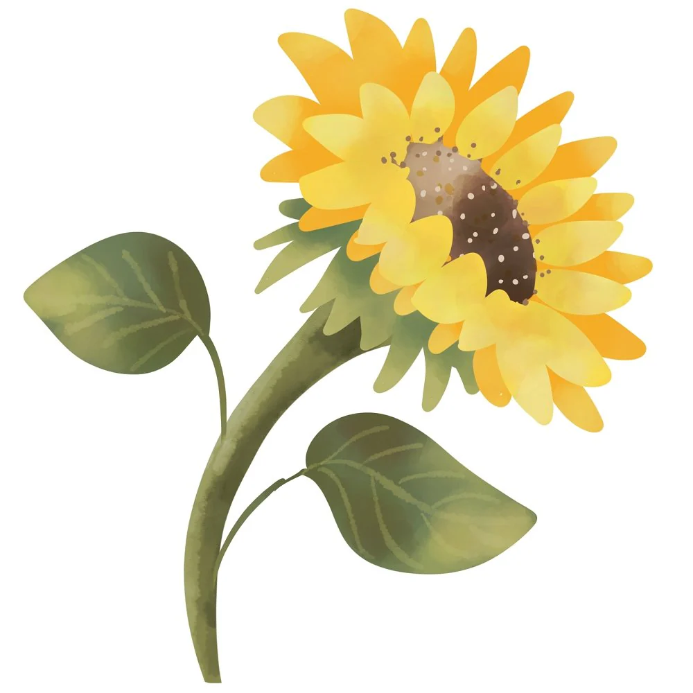 Farmhouse Sunflowers Side Fabric Panel