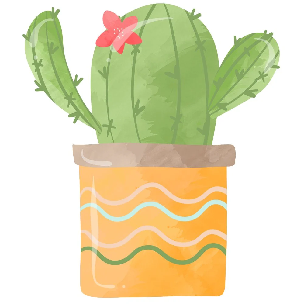 Fiesta! Cactus in Pot Fabric Panel