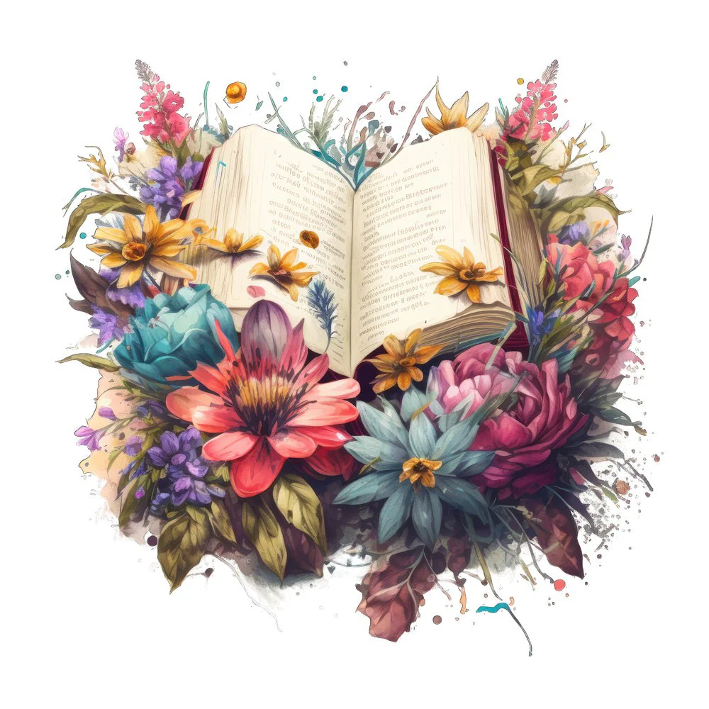 Floral Bible #3 Fabric Panel